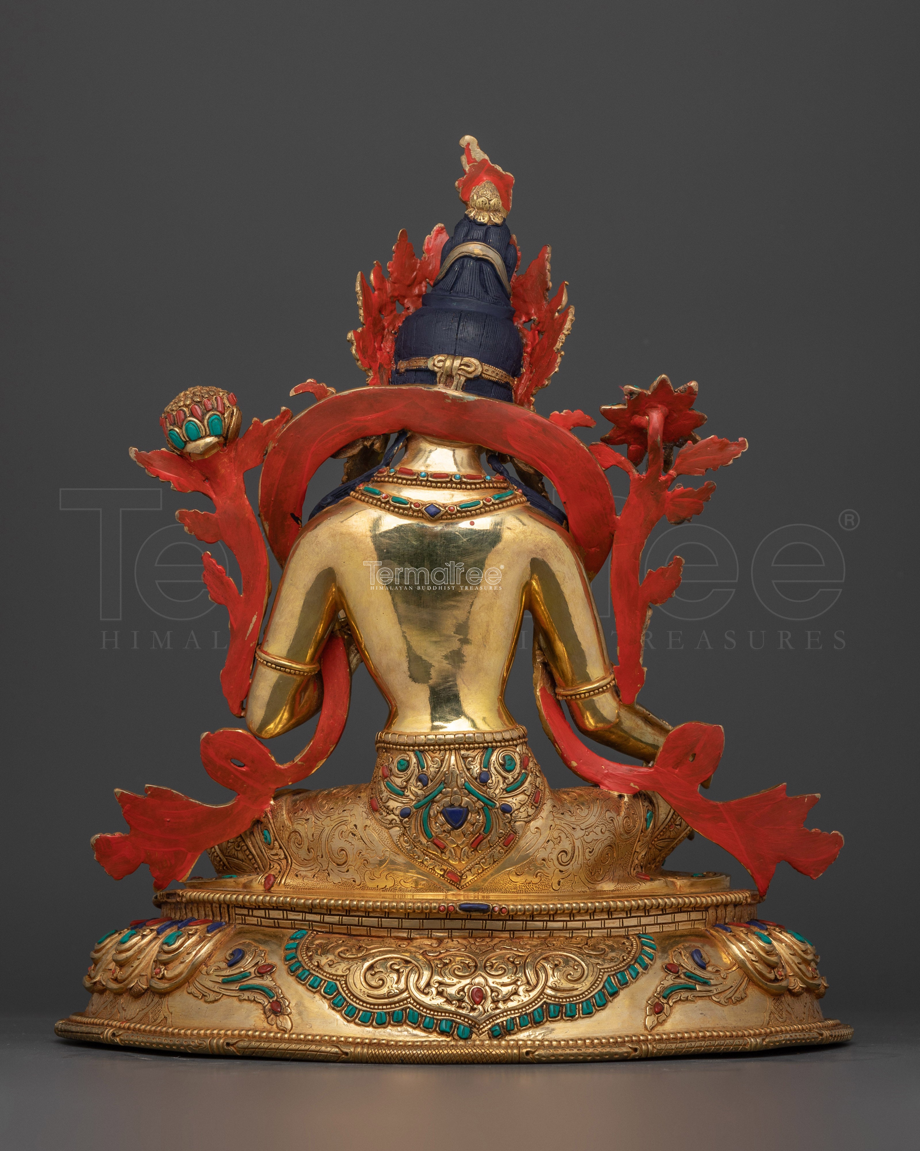 The Compassionate Protector and Swift Savior | Green Tara 24K Gold Gilded Statue