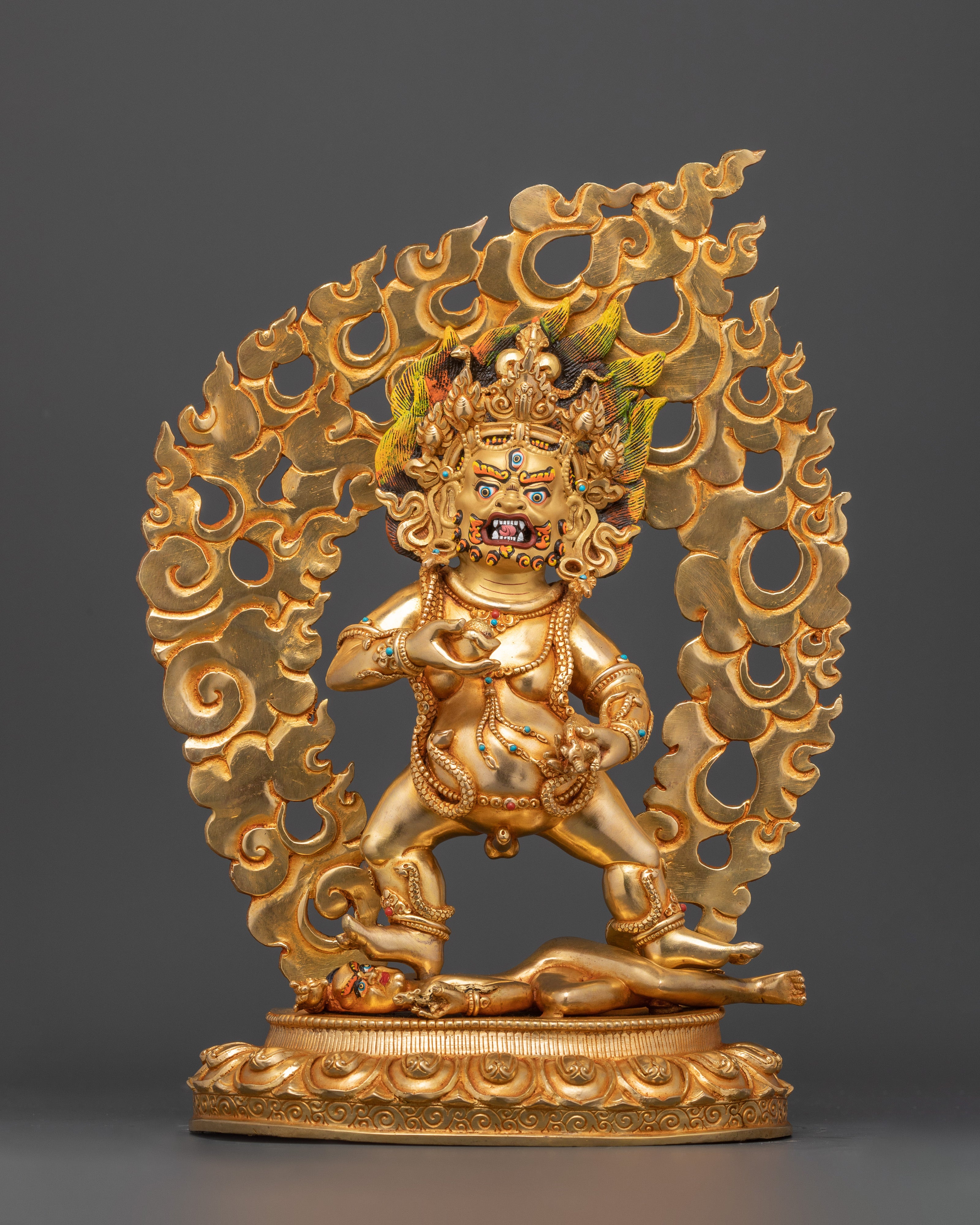 The Protector of Wealth and Prosperity | Black Dzambhala Statue