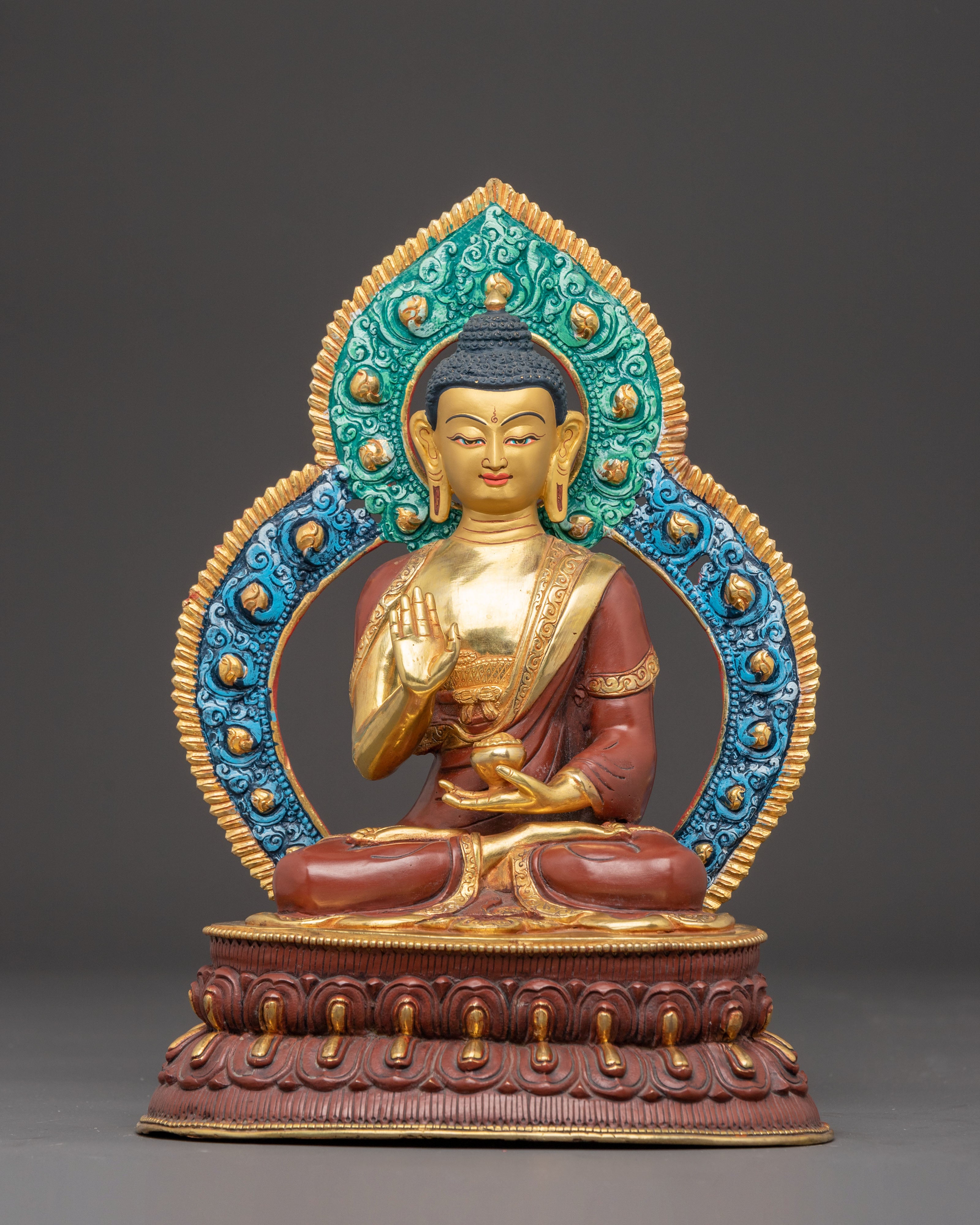 Handmade Amoghasiddhi Artwork | Symbol of Boundless Wisdom