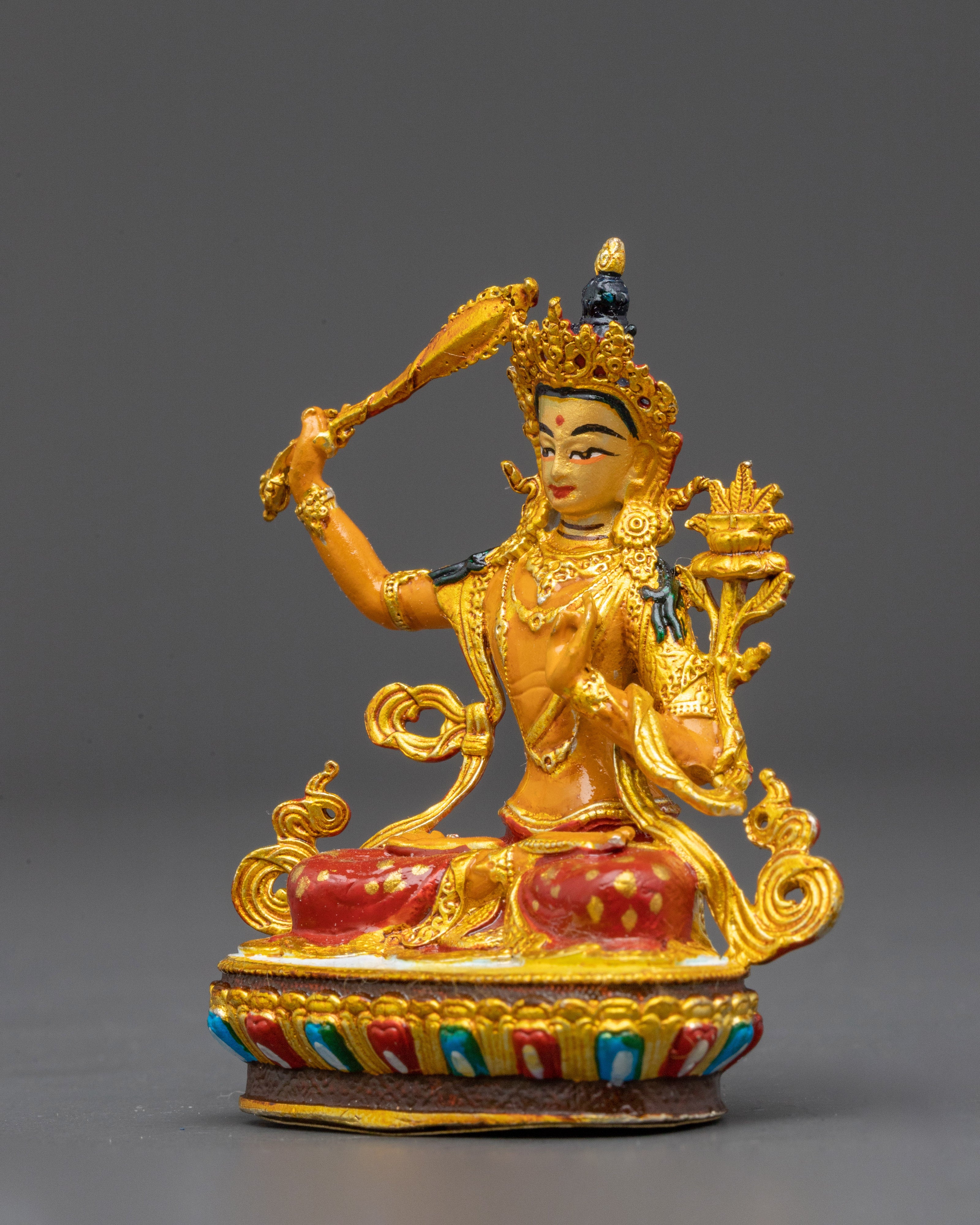 2.6" Manjushri figurine | Symbol of Wisdom and Knowledge