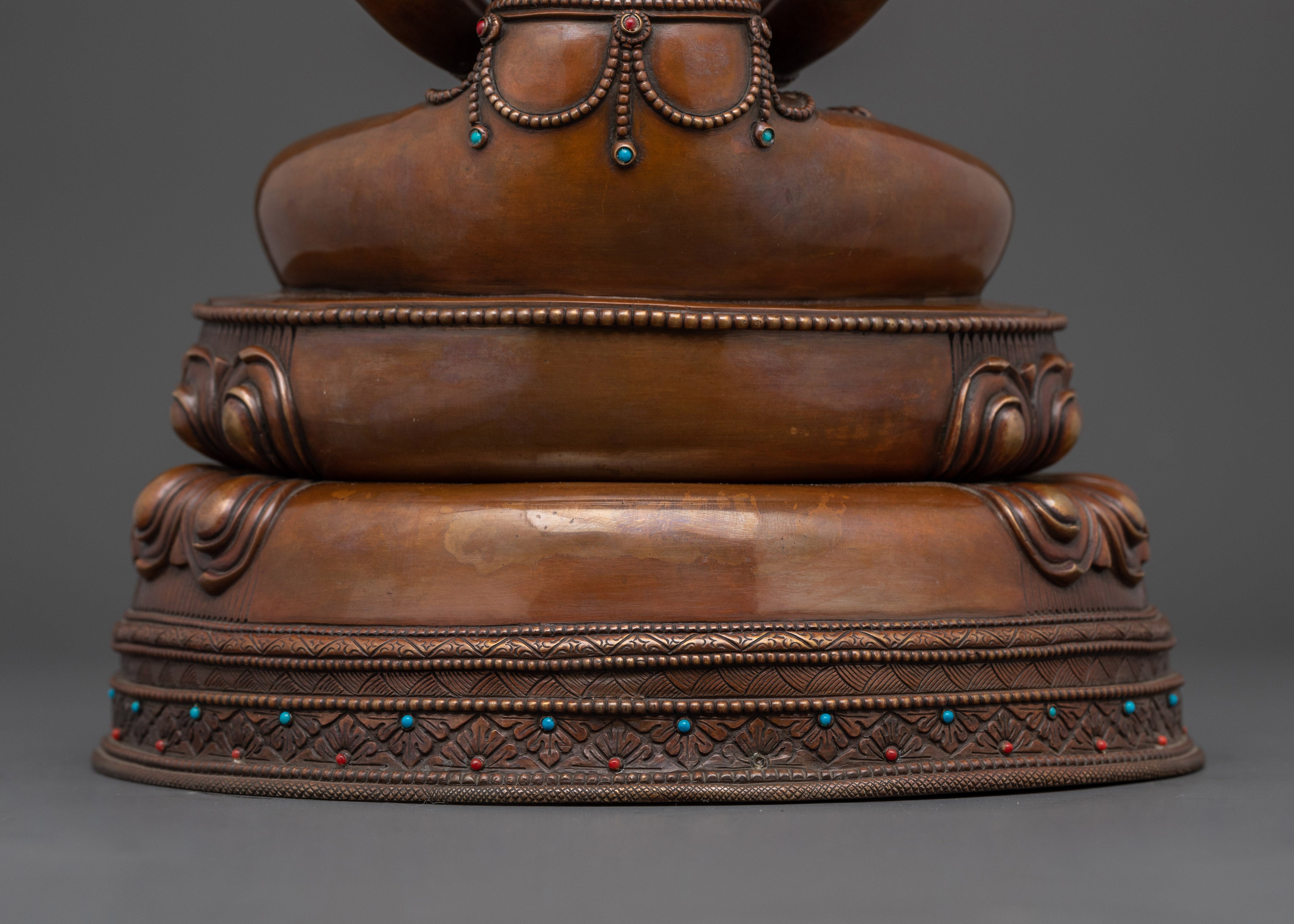 The Buddha of Infinite Life and Longevity | Amitayus Oxidized Statue