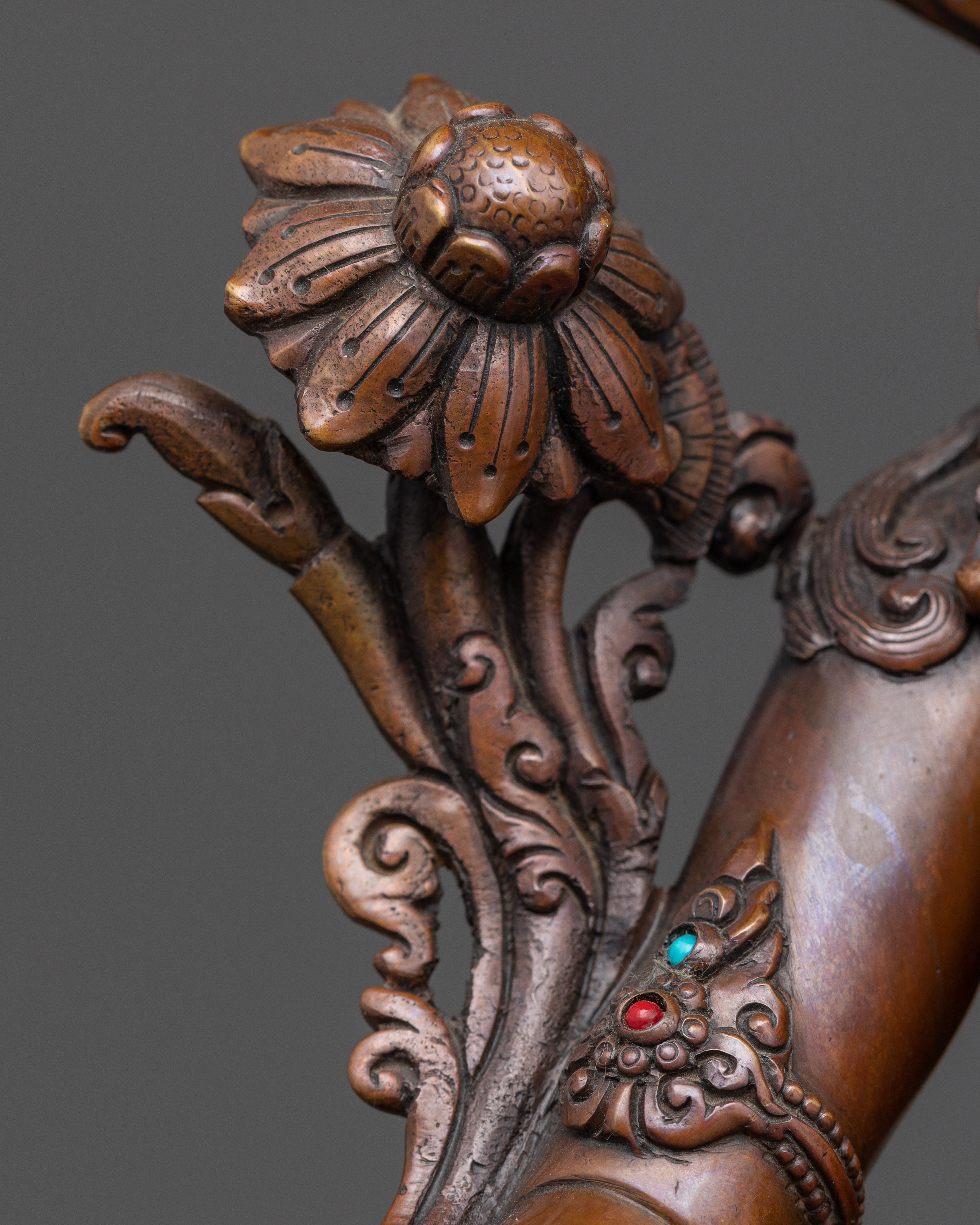 The Swift Protector and Compassionate Savior | Green Tara Oxidized Statue