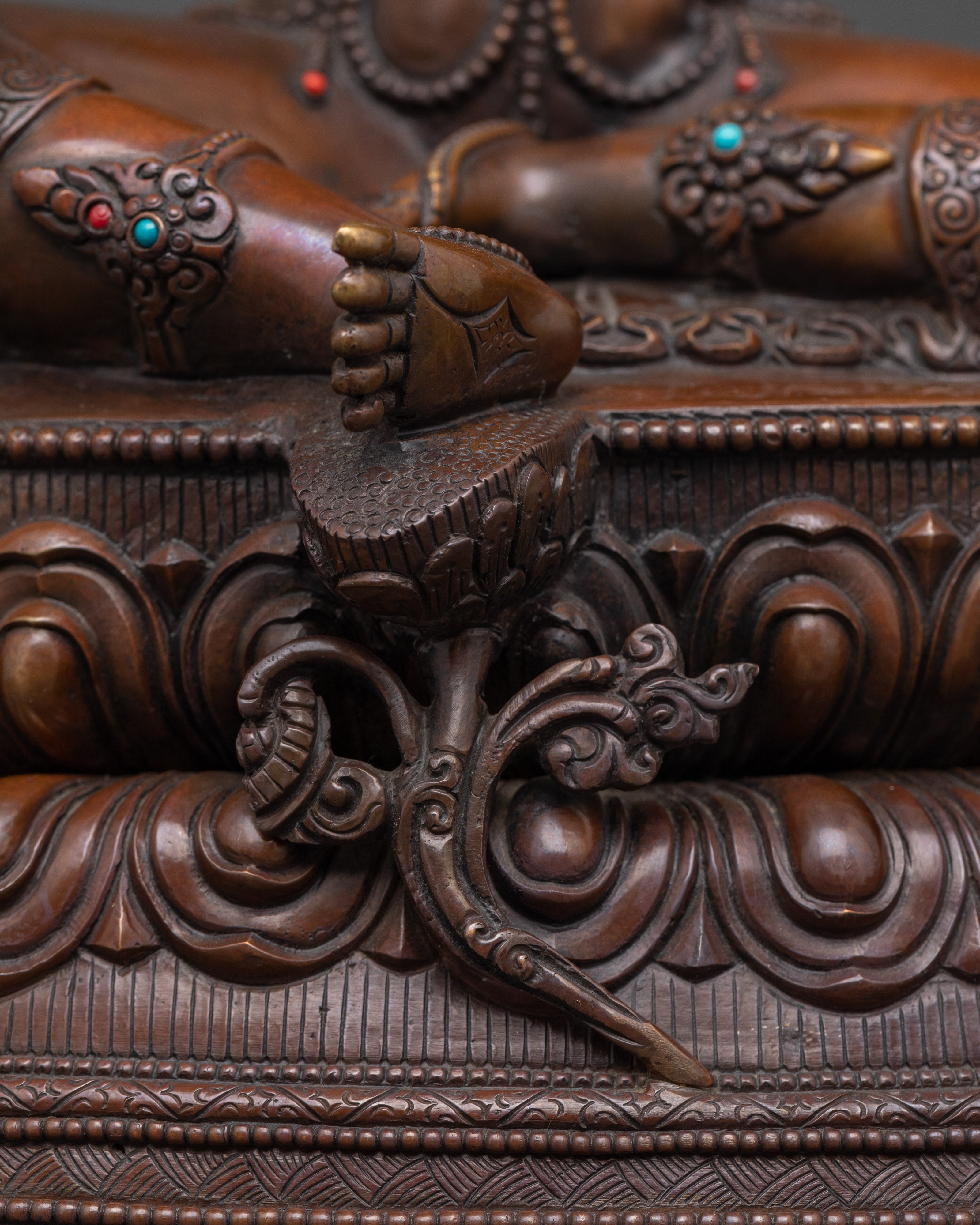 The Swift Protector and Compassionate Savior | Green Tara Oxidized Statue