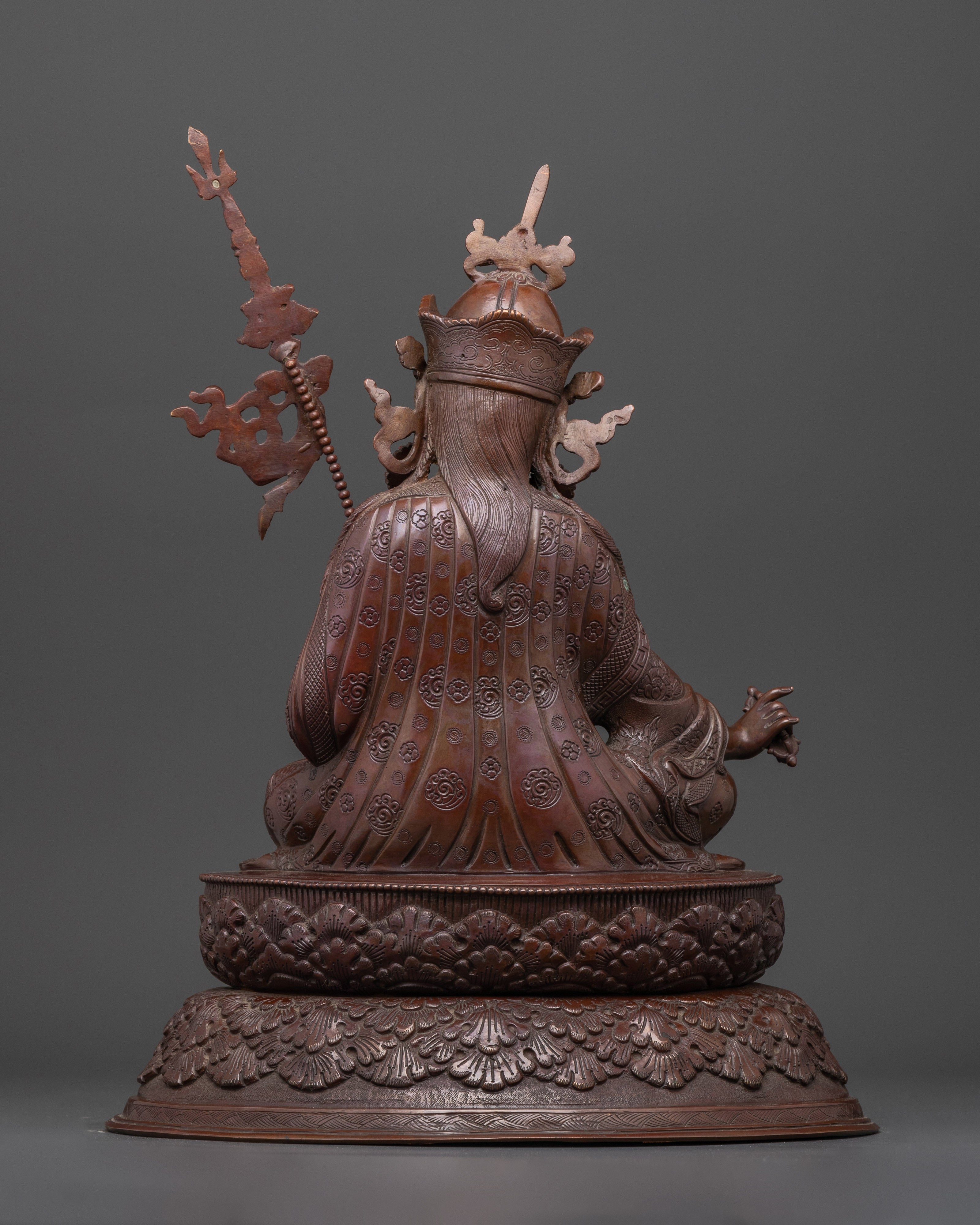 The Enlightened Protector Guru Rinpoche Statue | Traditional Nepalese Artwork