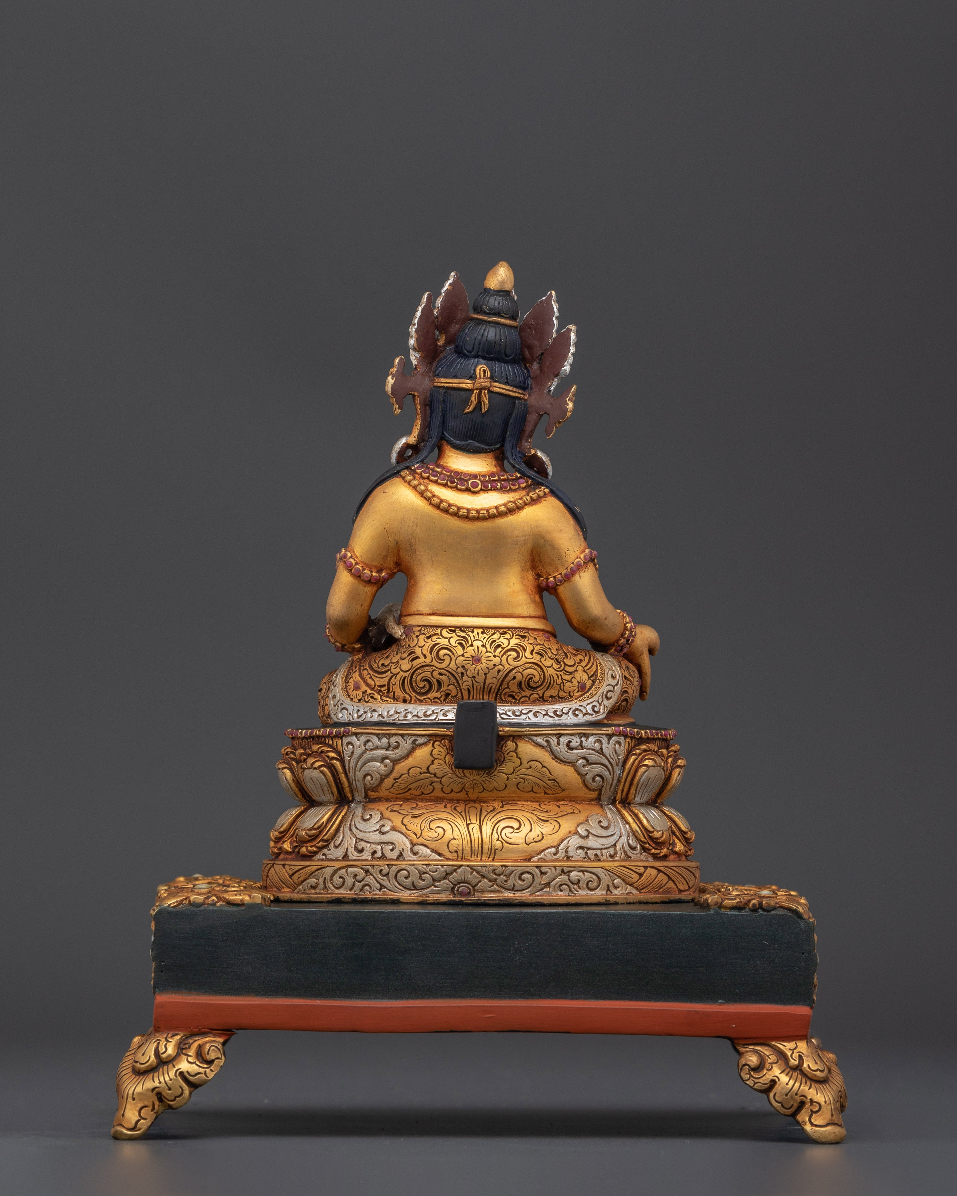 The Deity of Wealth and Prosperity | Yellow Dzambhala Exquisite Statue