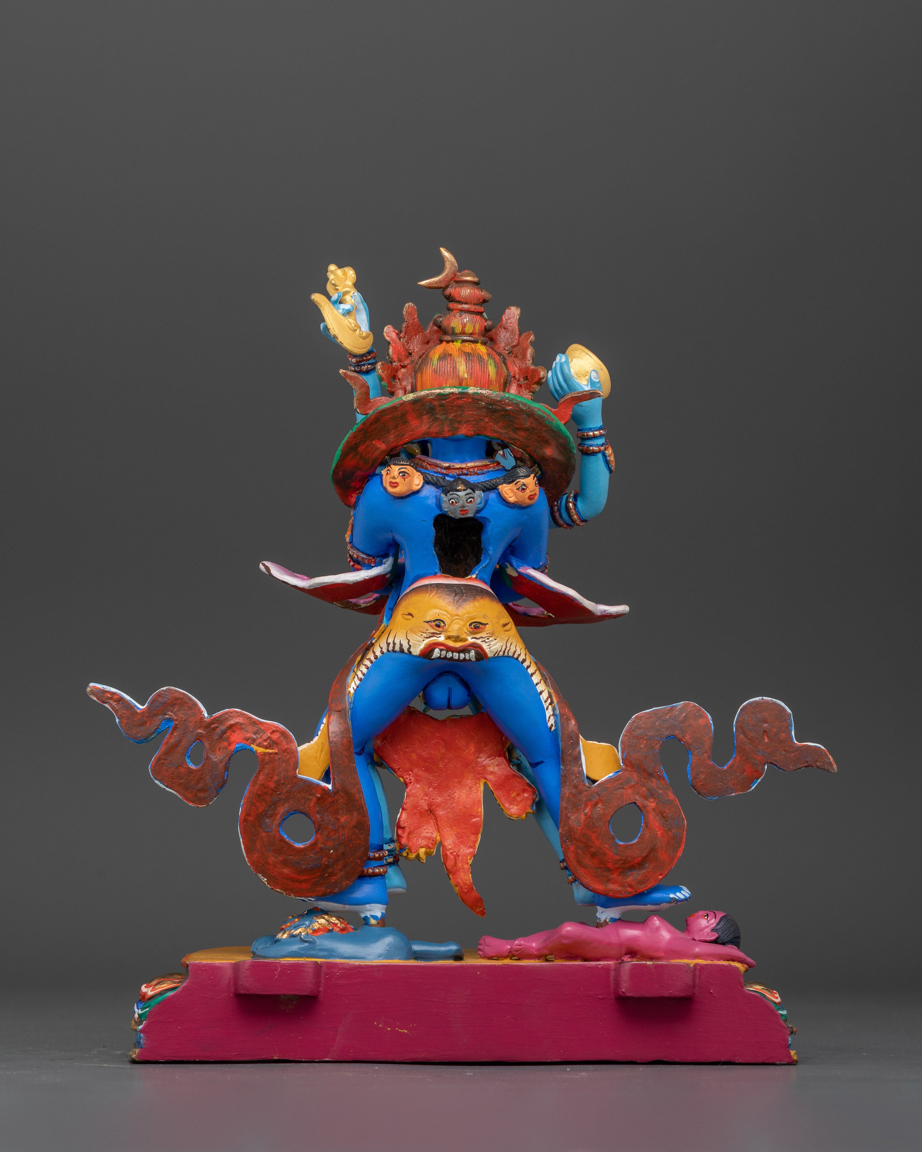 Yidam Deity Chakrasambhara with Consort | 24K Gold Gilded Copper Statue