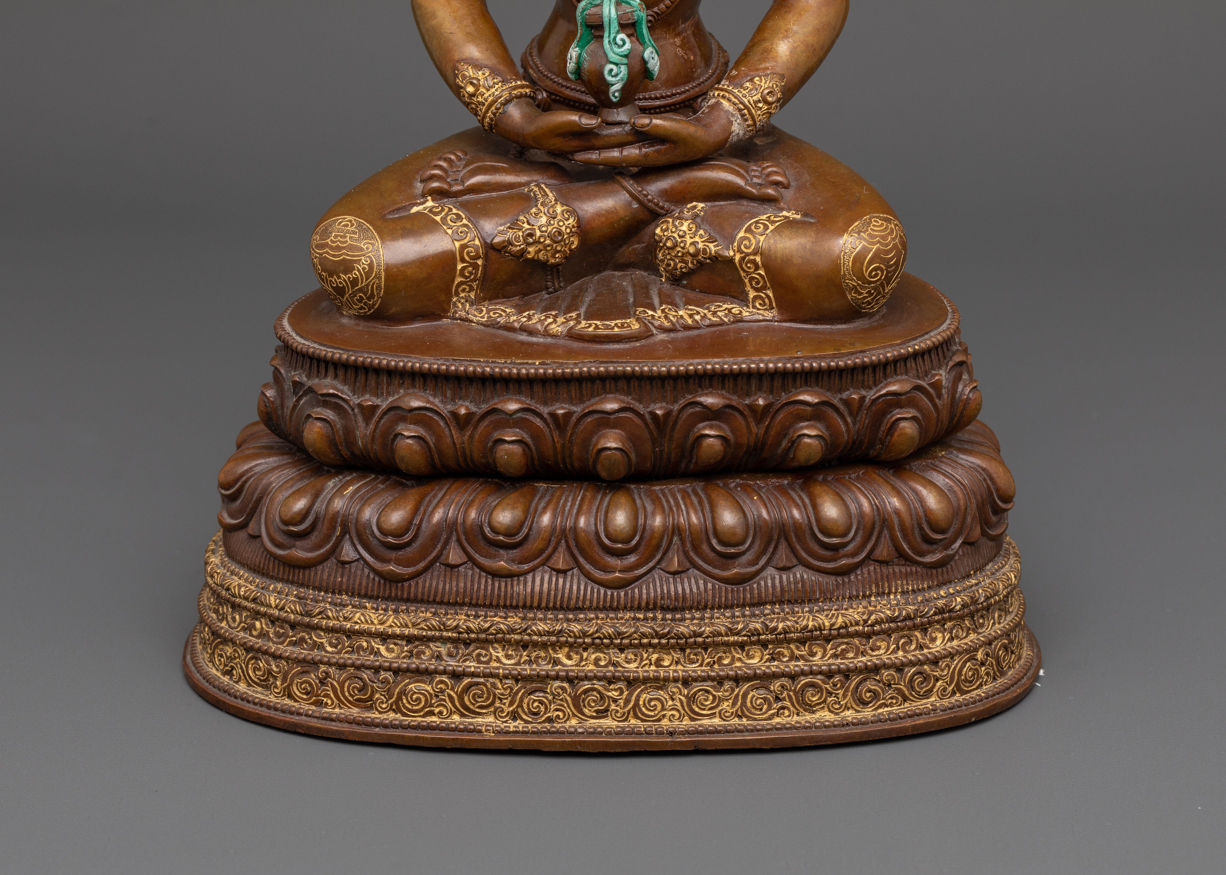 Oxidized Amitayus Buddha Statue | An Eternal Symbol of Longevity and Wisdom