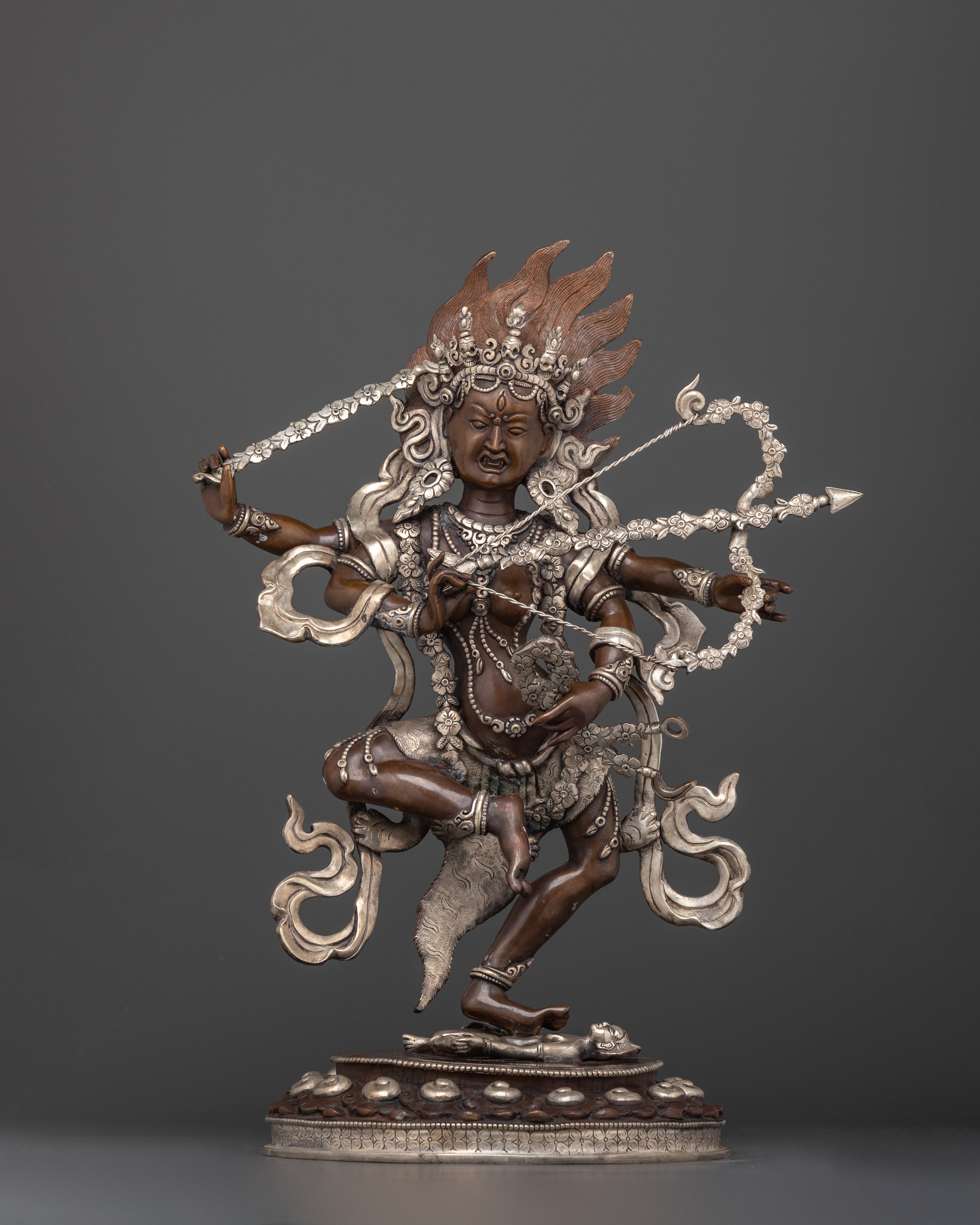 Nepalese Made Dakini Kurukulla Figure | A Divine Embodiment of Enchantment and Power