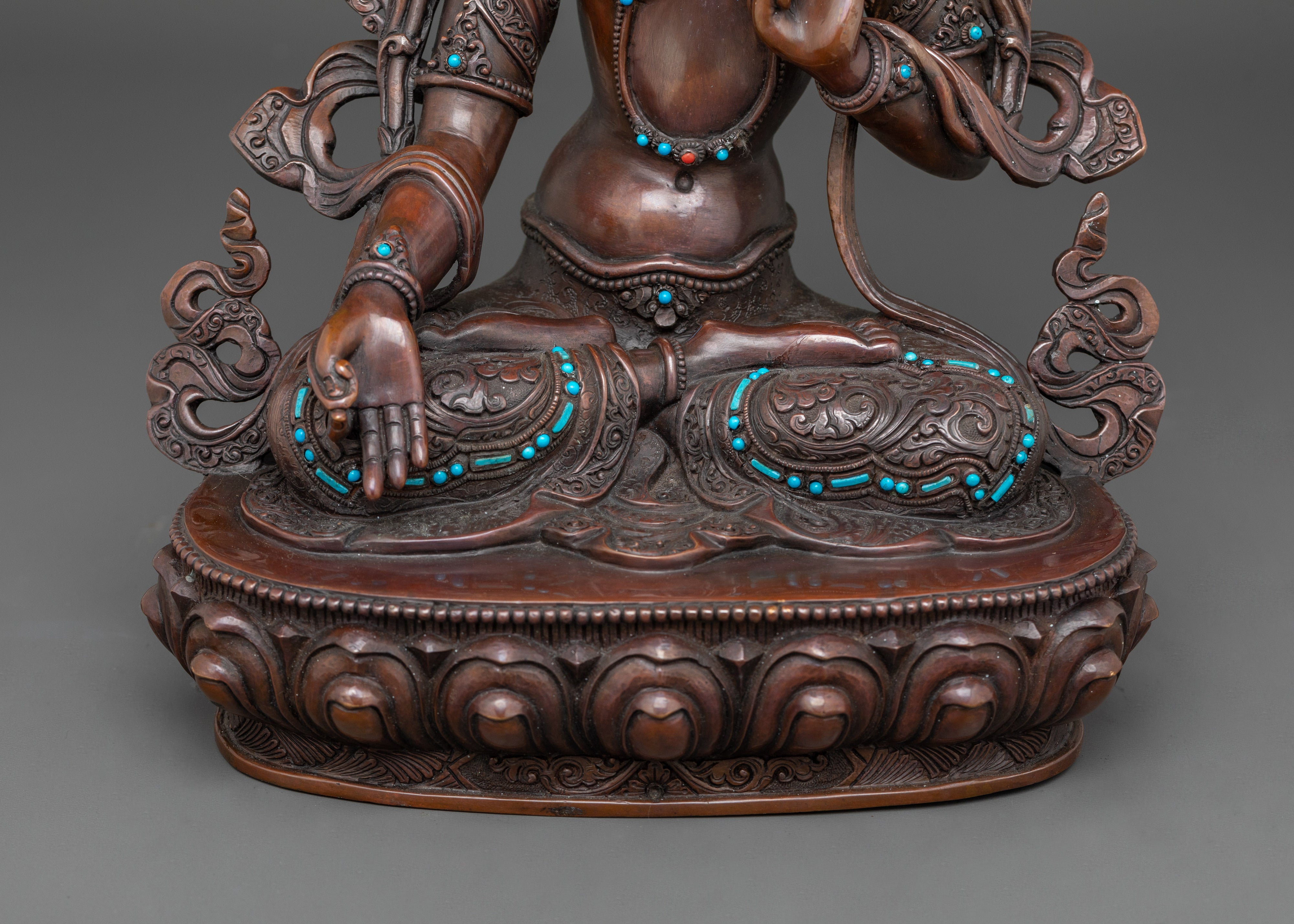 13.4-Inch White Tara Statue | Sympathetic Buddha