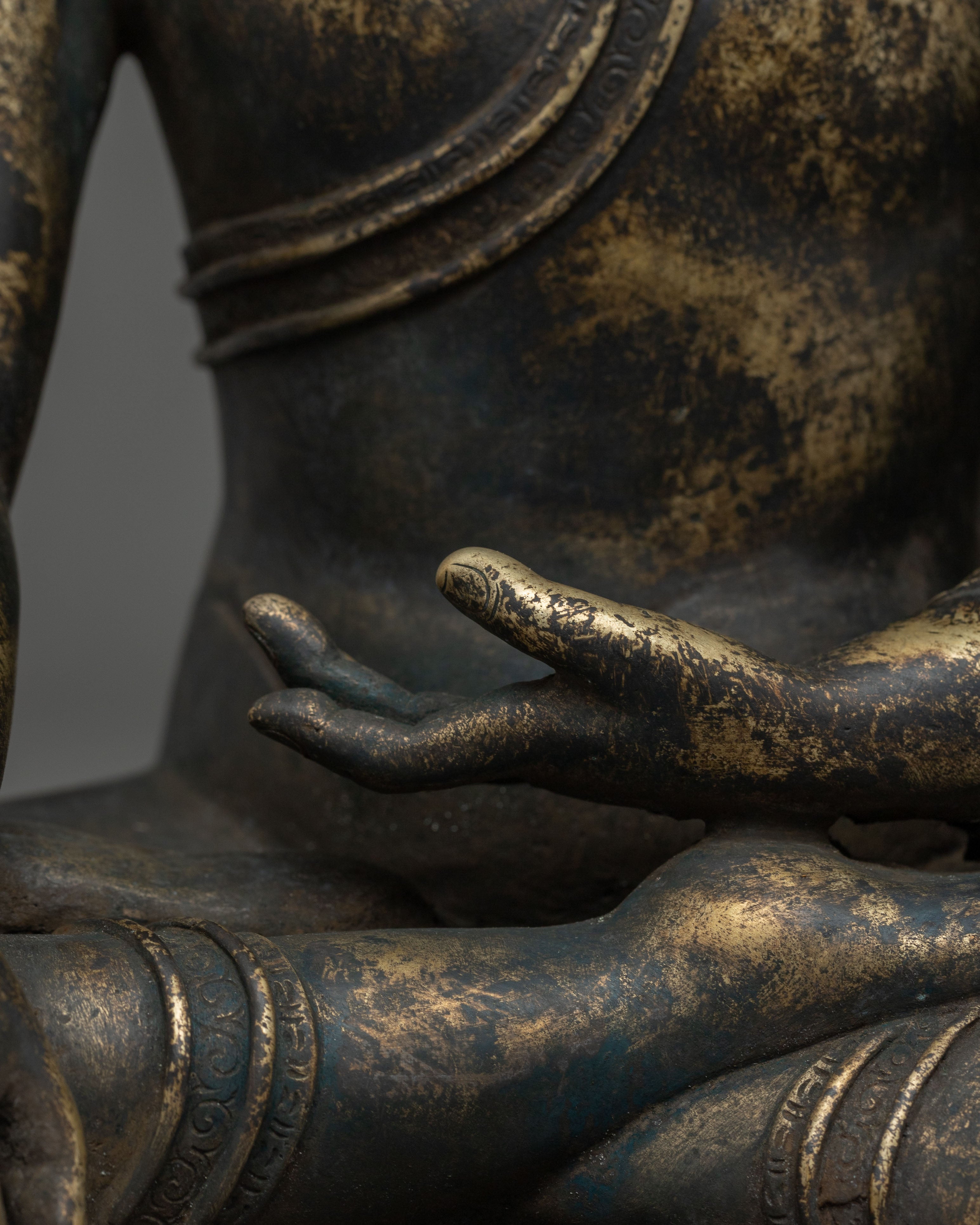 Handmade Statue of Seated Shakyamuni Buddha | Historical Buddha