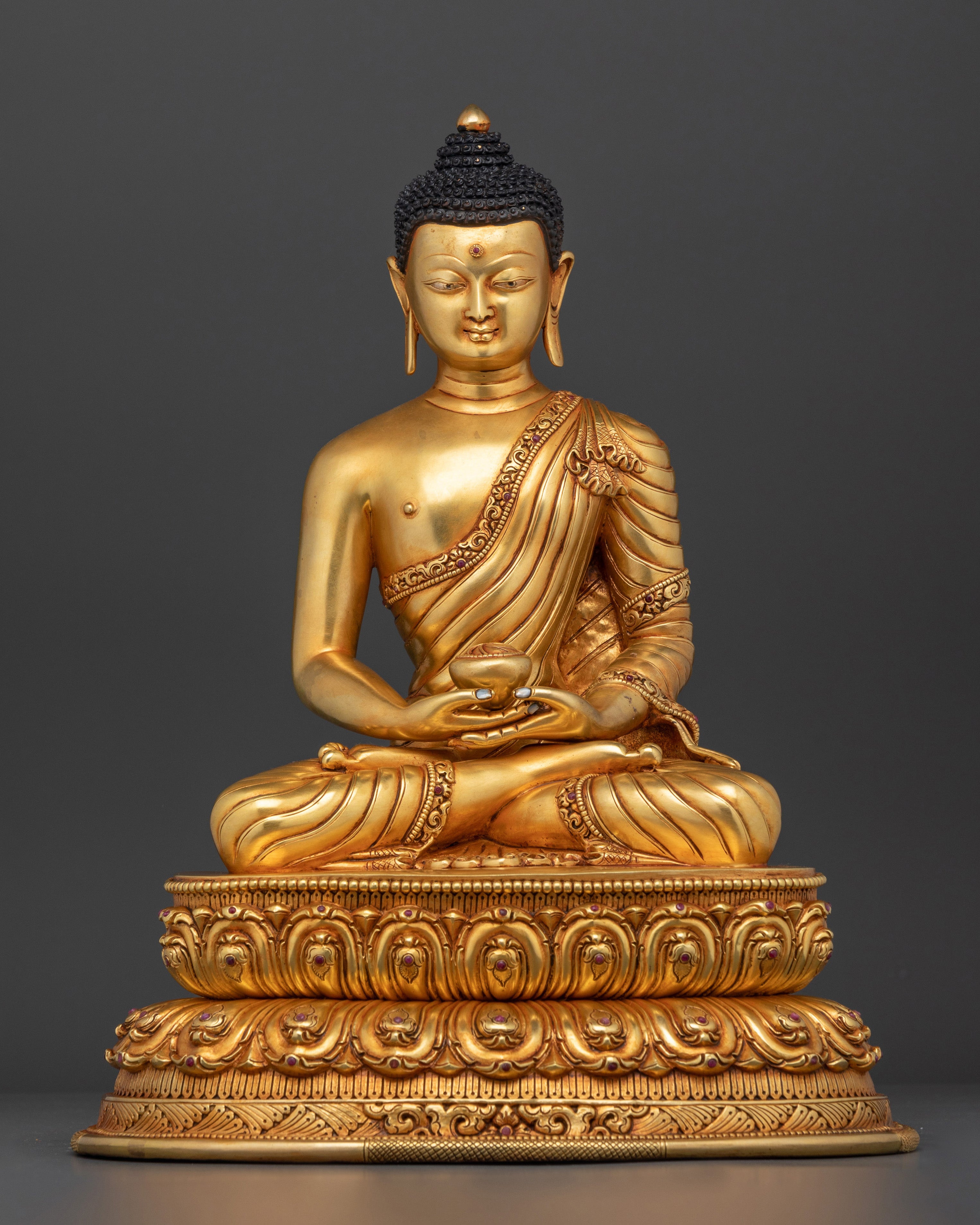 The Buddha of Infinite Light and Compassion | Amitabha Buddha Gilt Statue