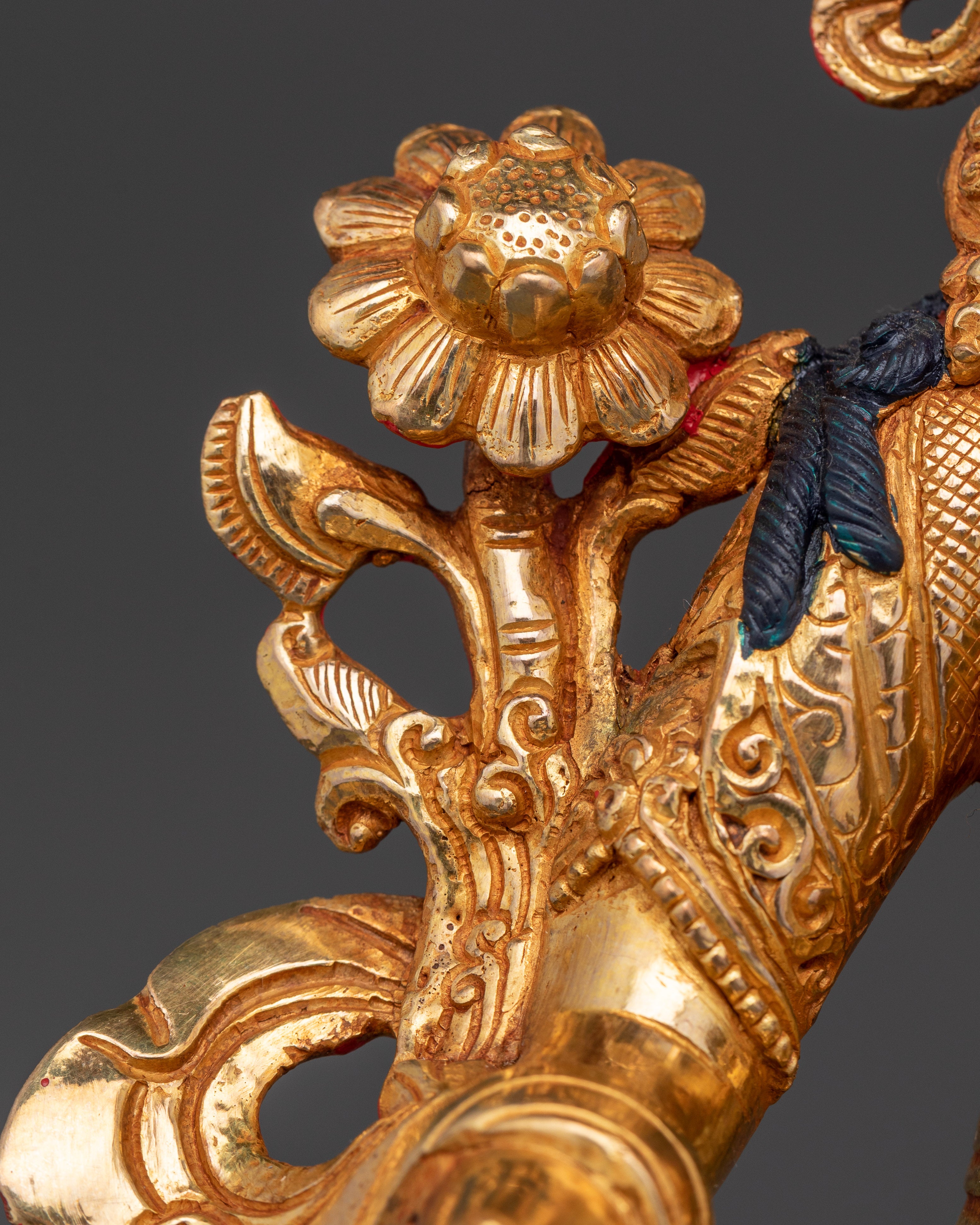 24K Gold Gilded White Tara Art | Compassionate Deity for Longevity and Healing