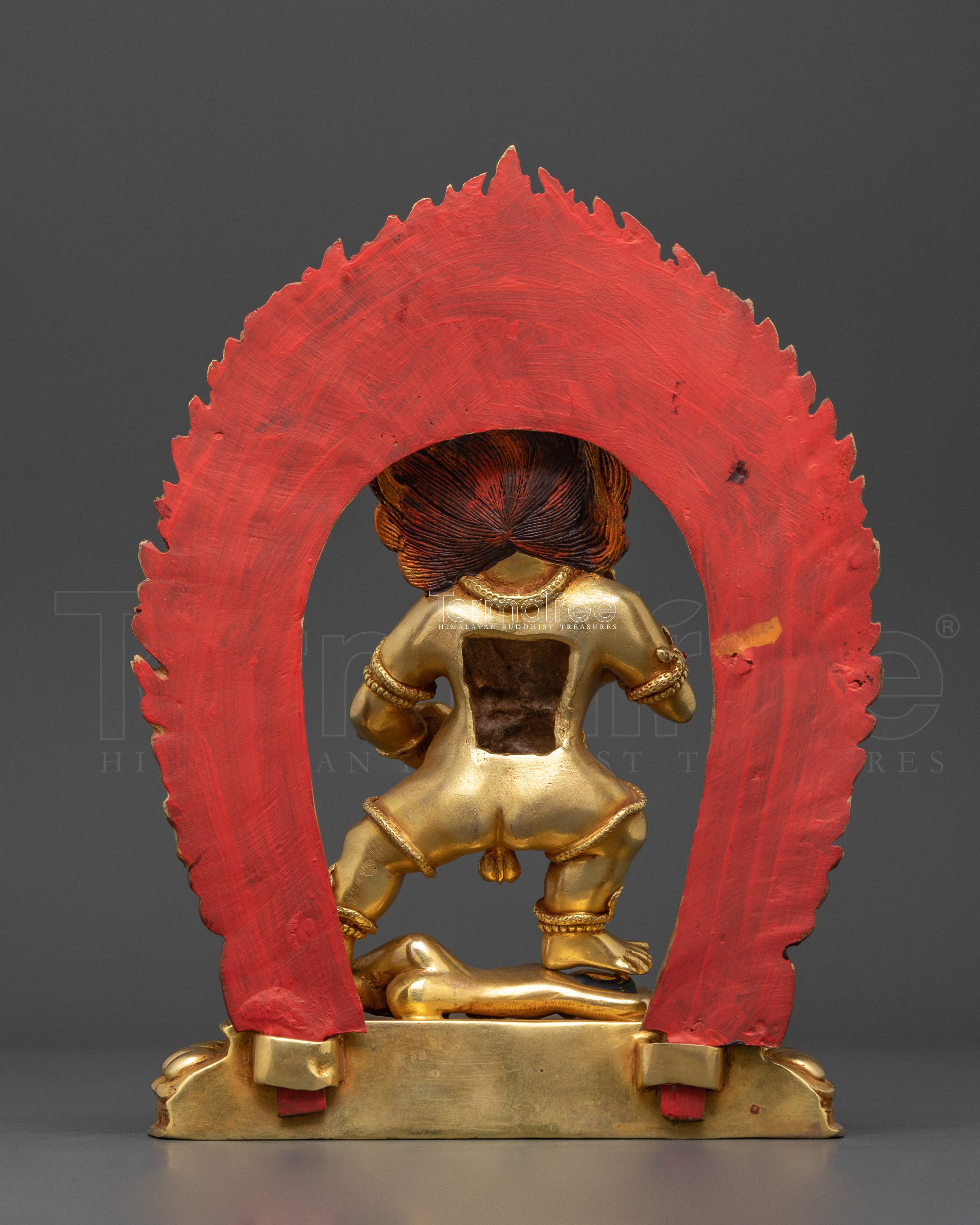 Traditional Black Dzambhala Statue | Wealth and Prosperity Deity