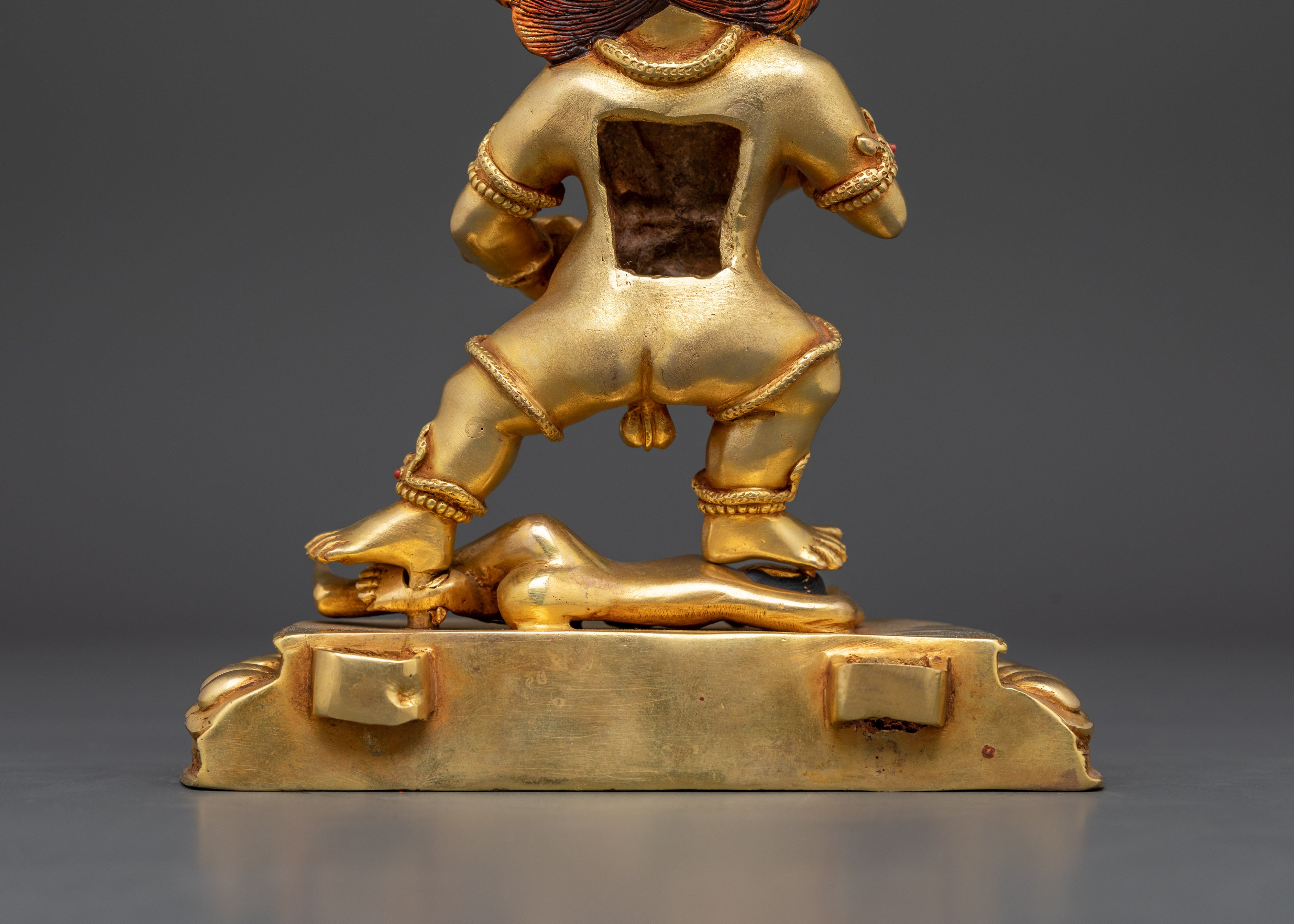 Traditional Black Dzambhala Statue | Wealth and Prosperity Deity