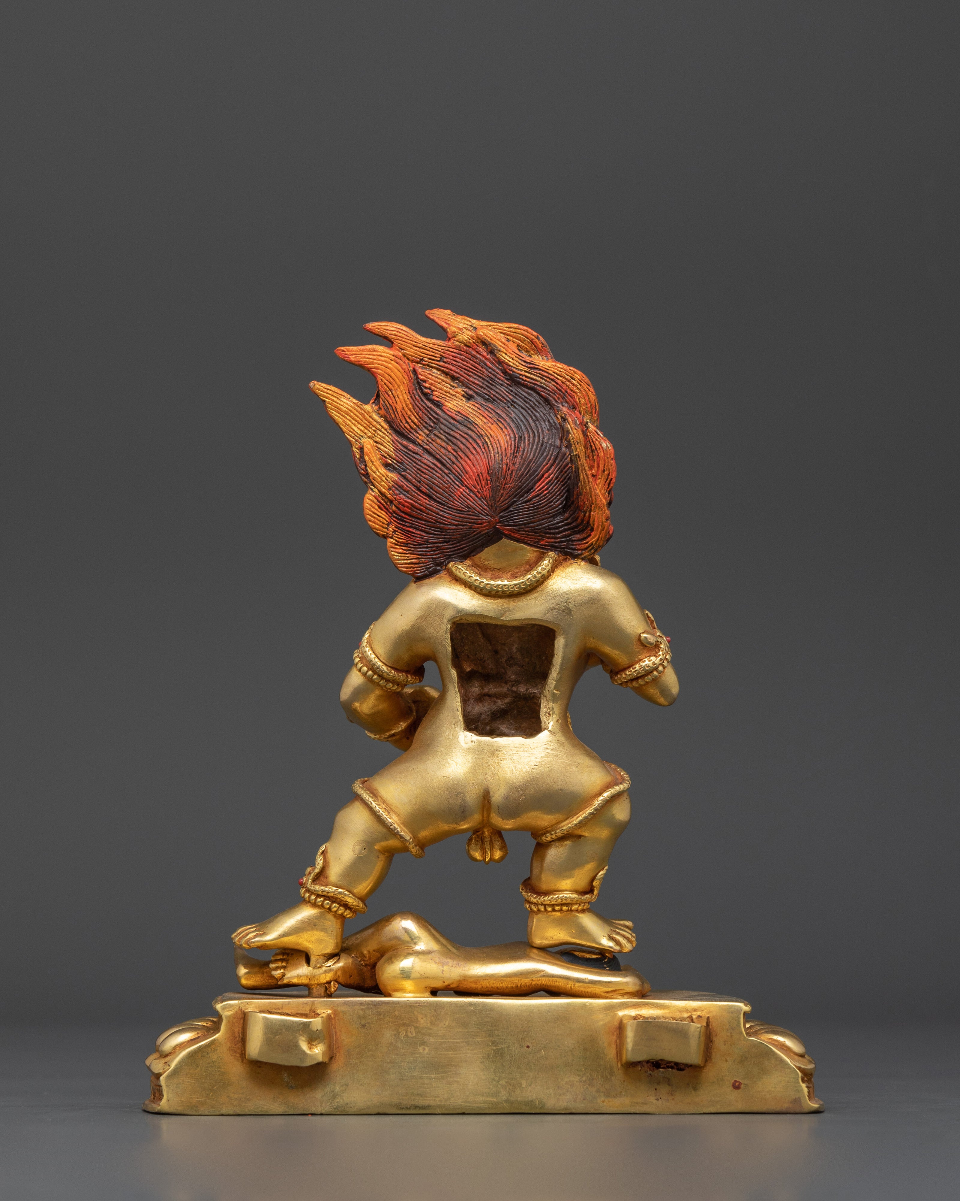 Traditional Black Dzambhala Statue | Wealth and Prosperity Deity