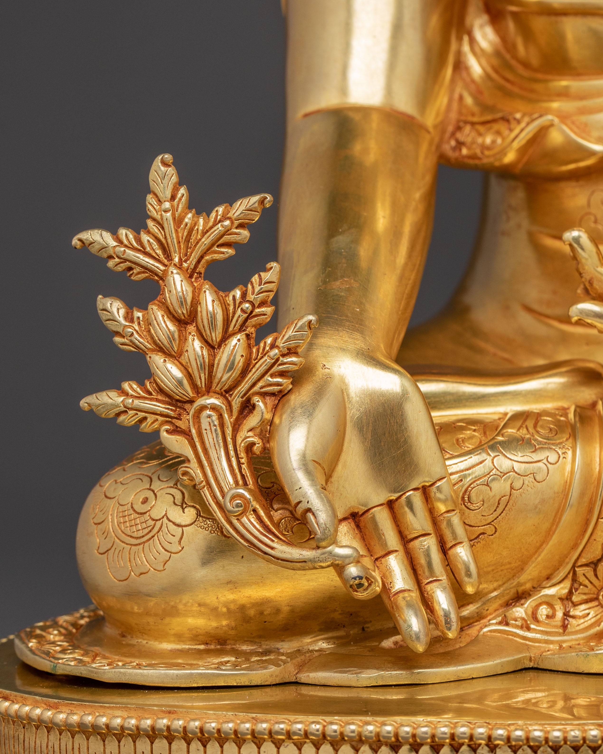 Handmade Medicine Buddha Statue for Altar Decor | Healing Deity for Meditation