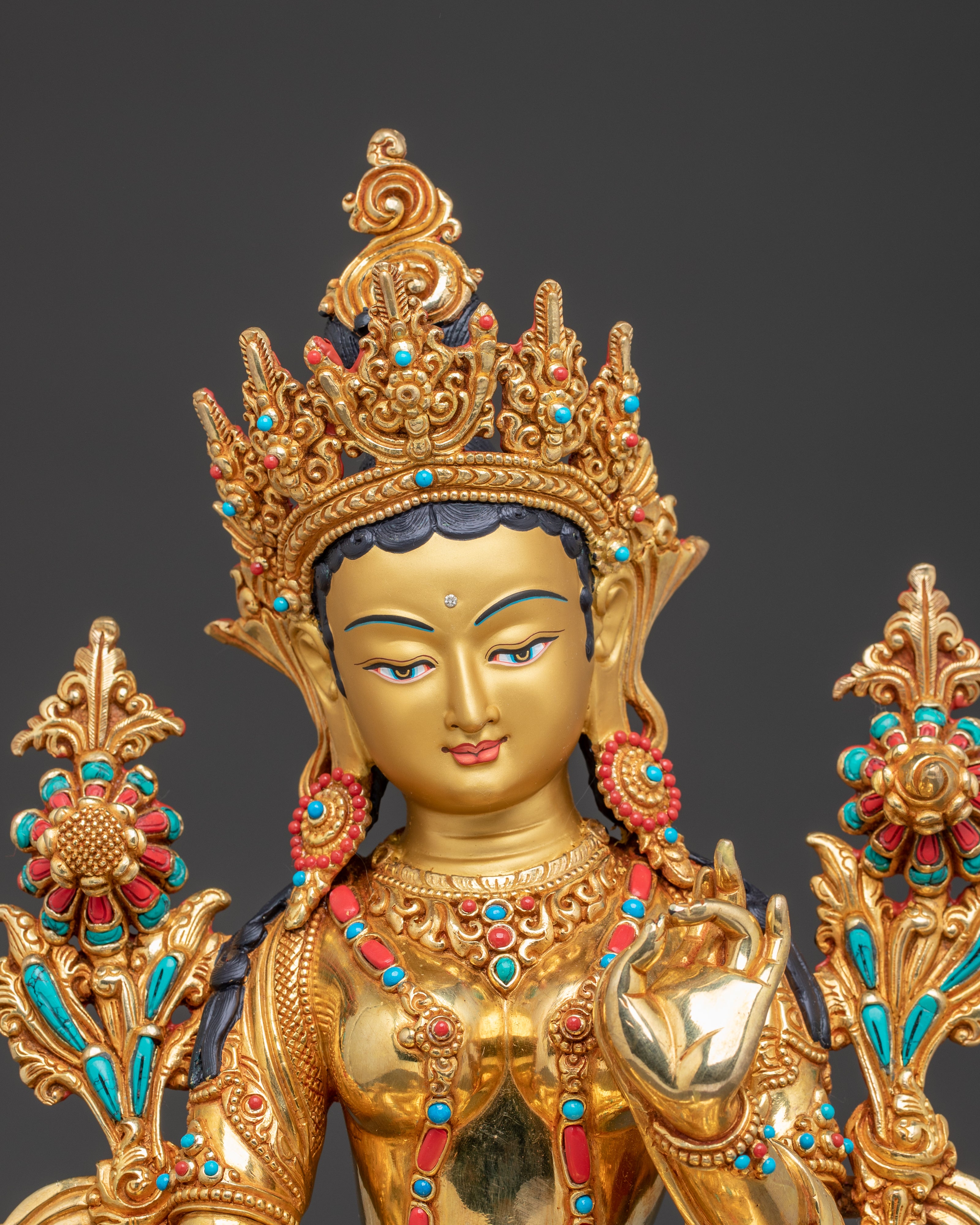 Handmade Radiant Statue of Shyama Tara | Mother of All Buddhas