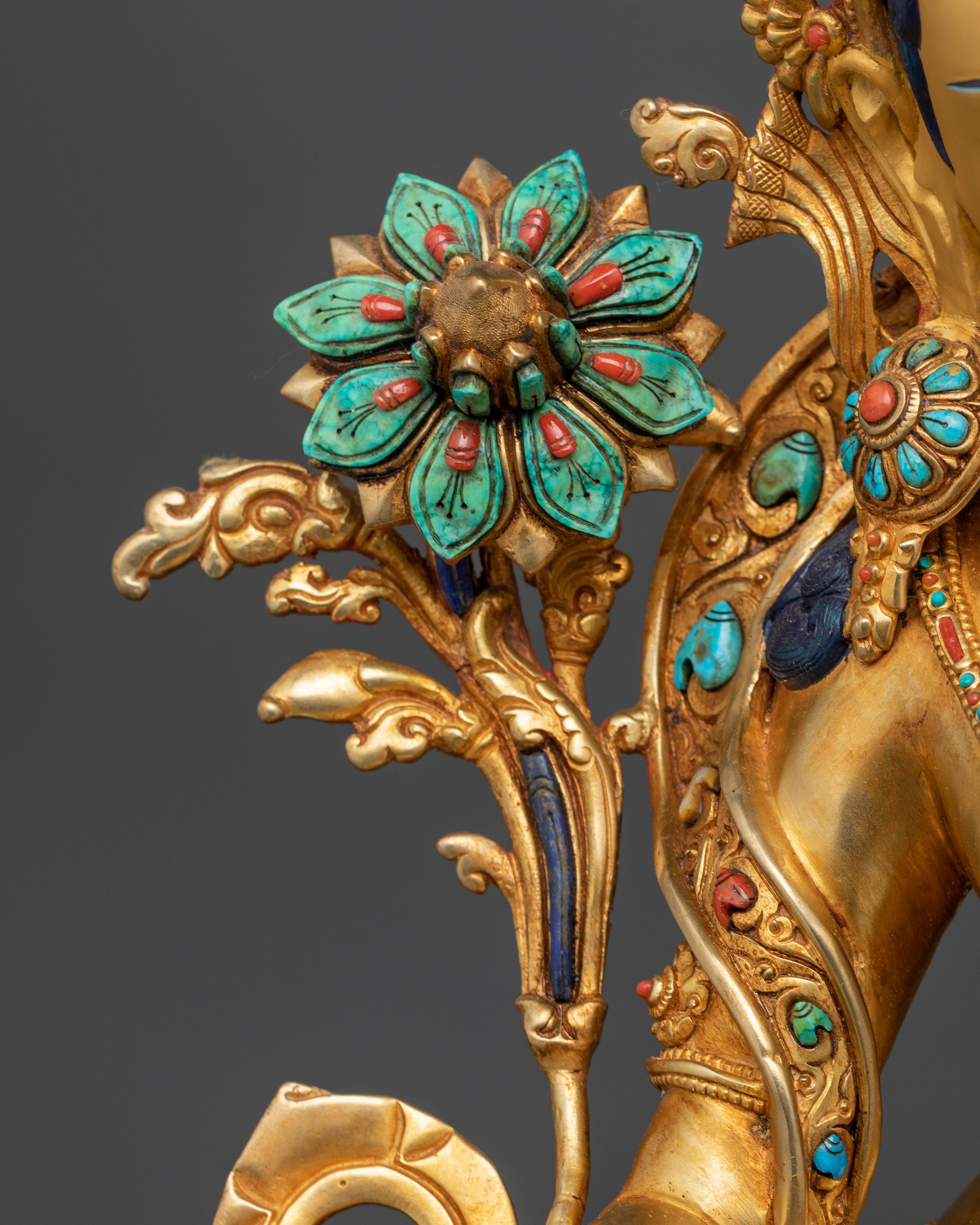 24K Gold Gilded Shree Arya Tara | The Mother of Liberation and Compassion