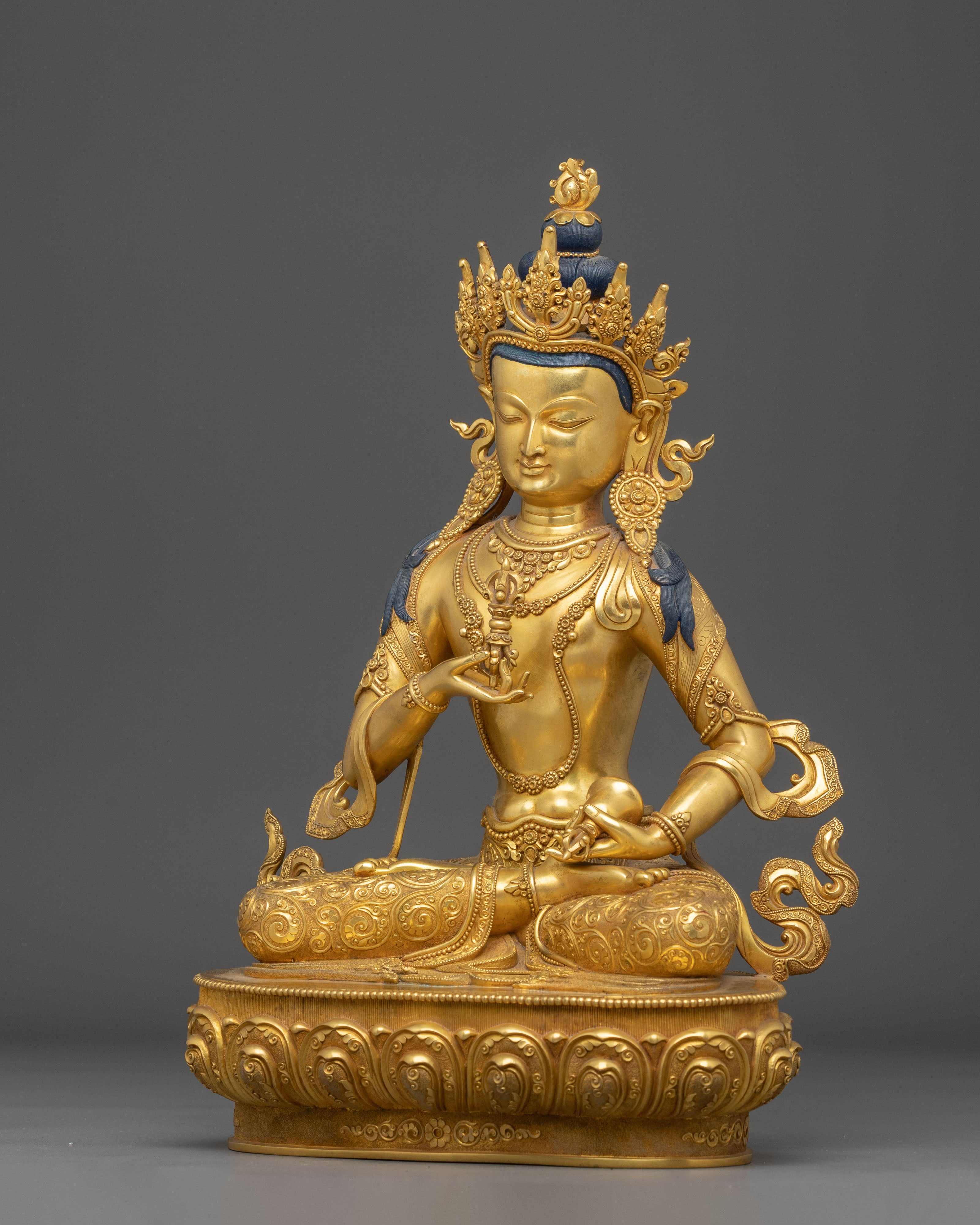 Handmade Golden Statue Of Dorje Sempa | Purification Deity