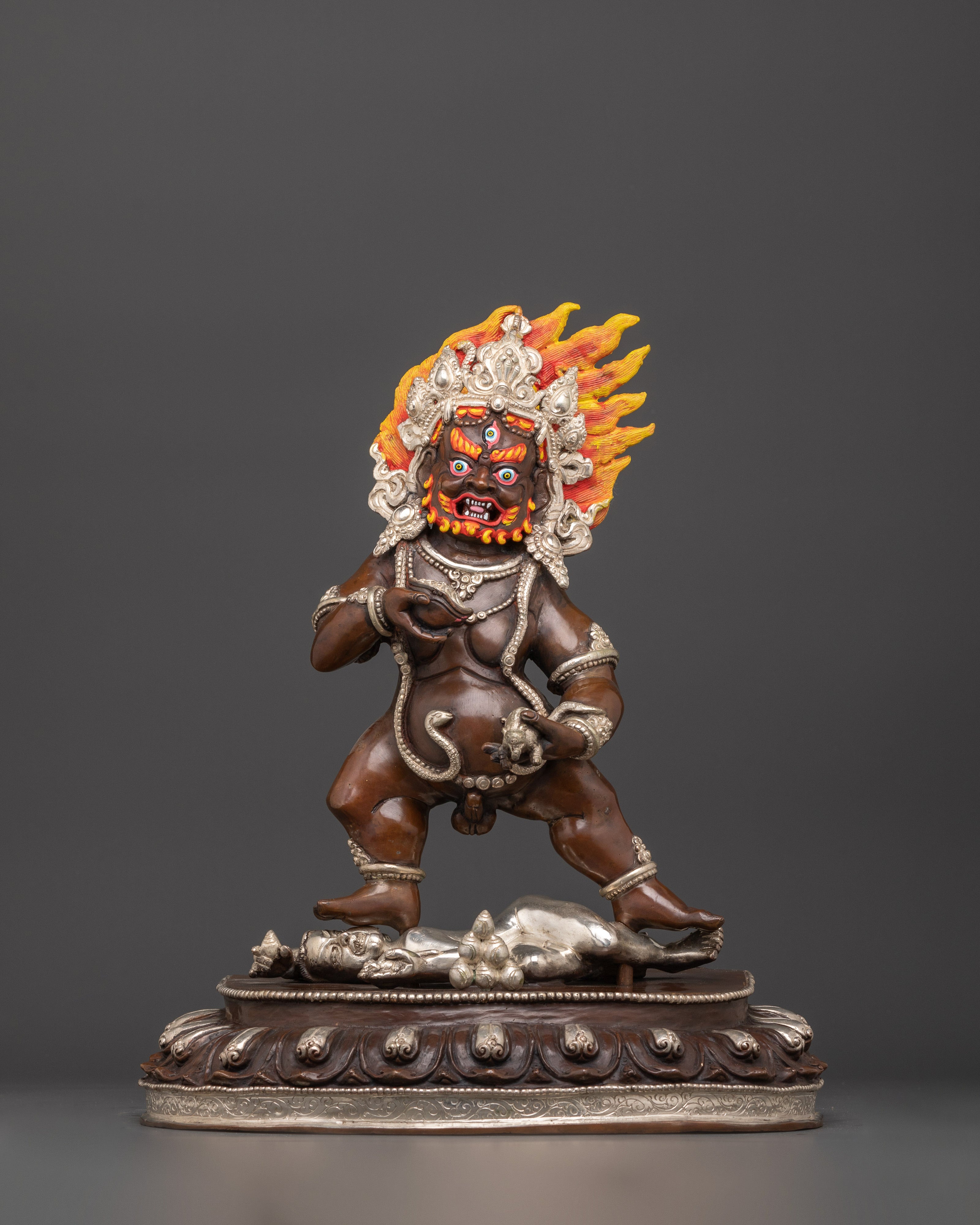 Black Dzambhala-God of Wealth and Prosperity | Buddhist Dharma Decor