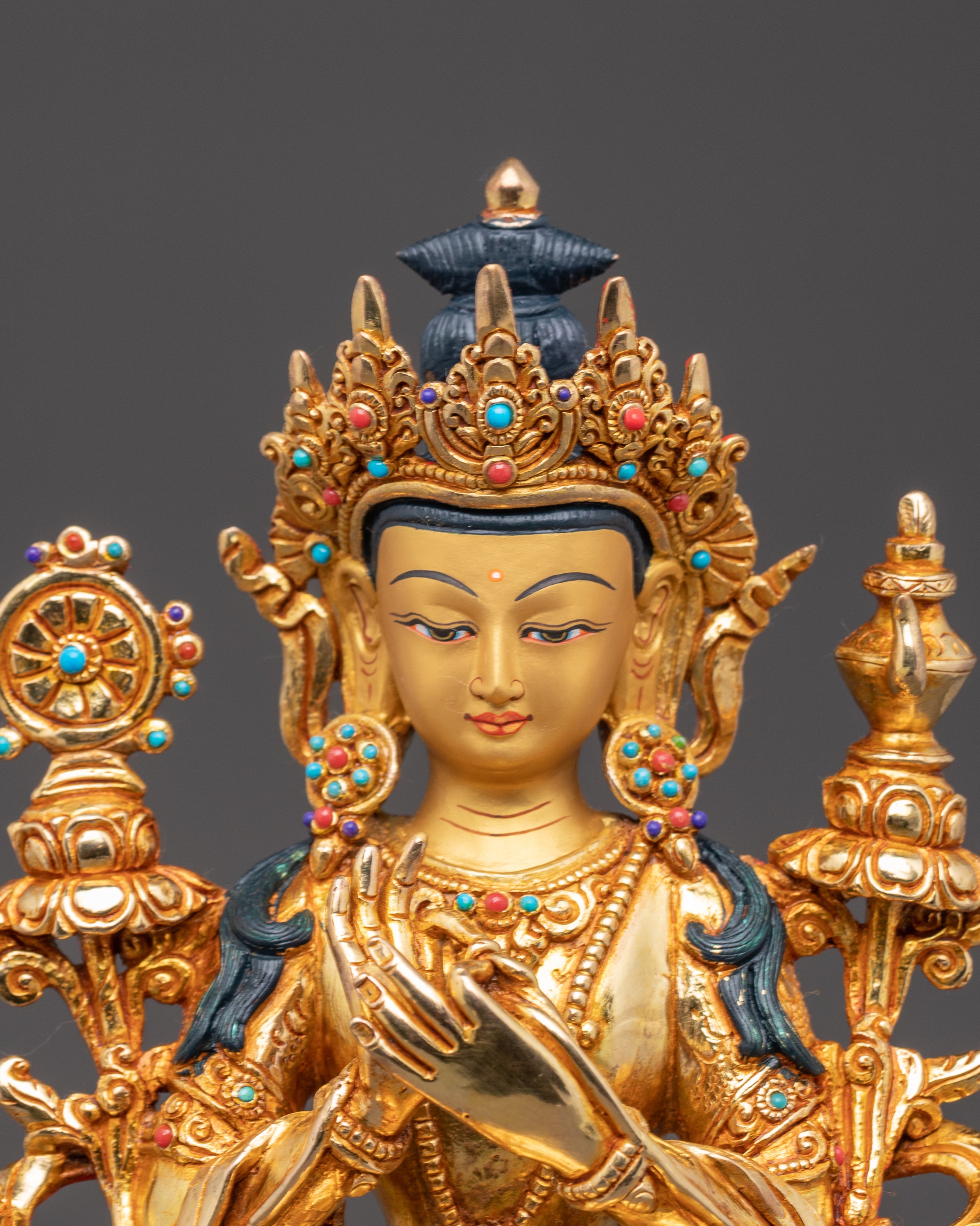 Handcrafted Statue of Future Buddha Maitreya | Buddha of Loving-Kindness