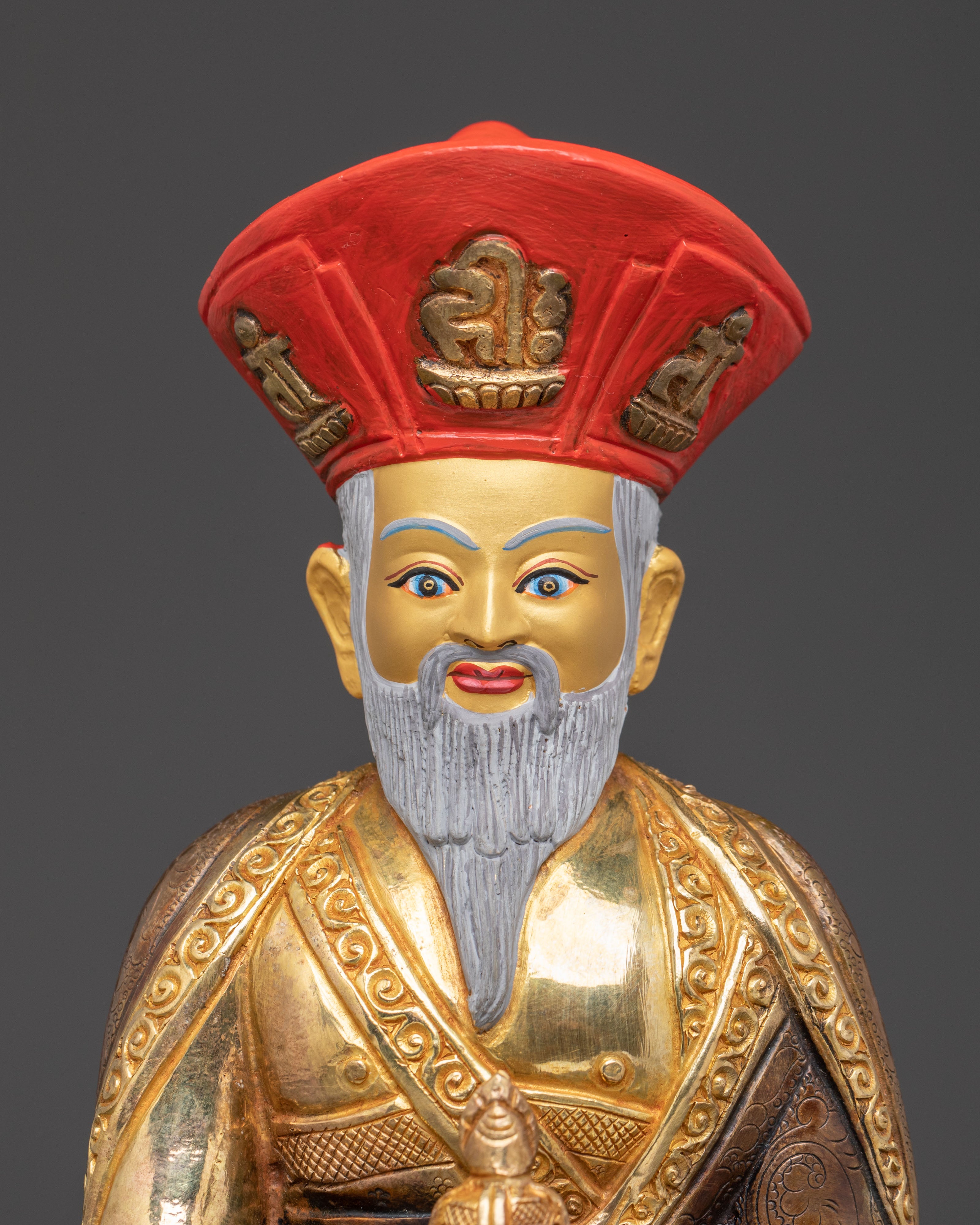 Golden Zhabdrung Rinpoche Statue | The Great Unifier