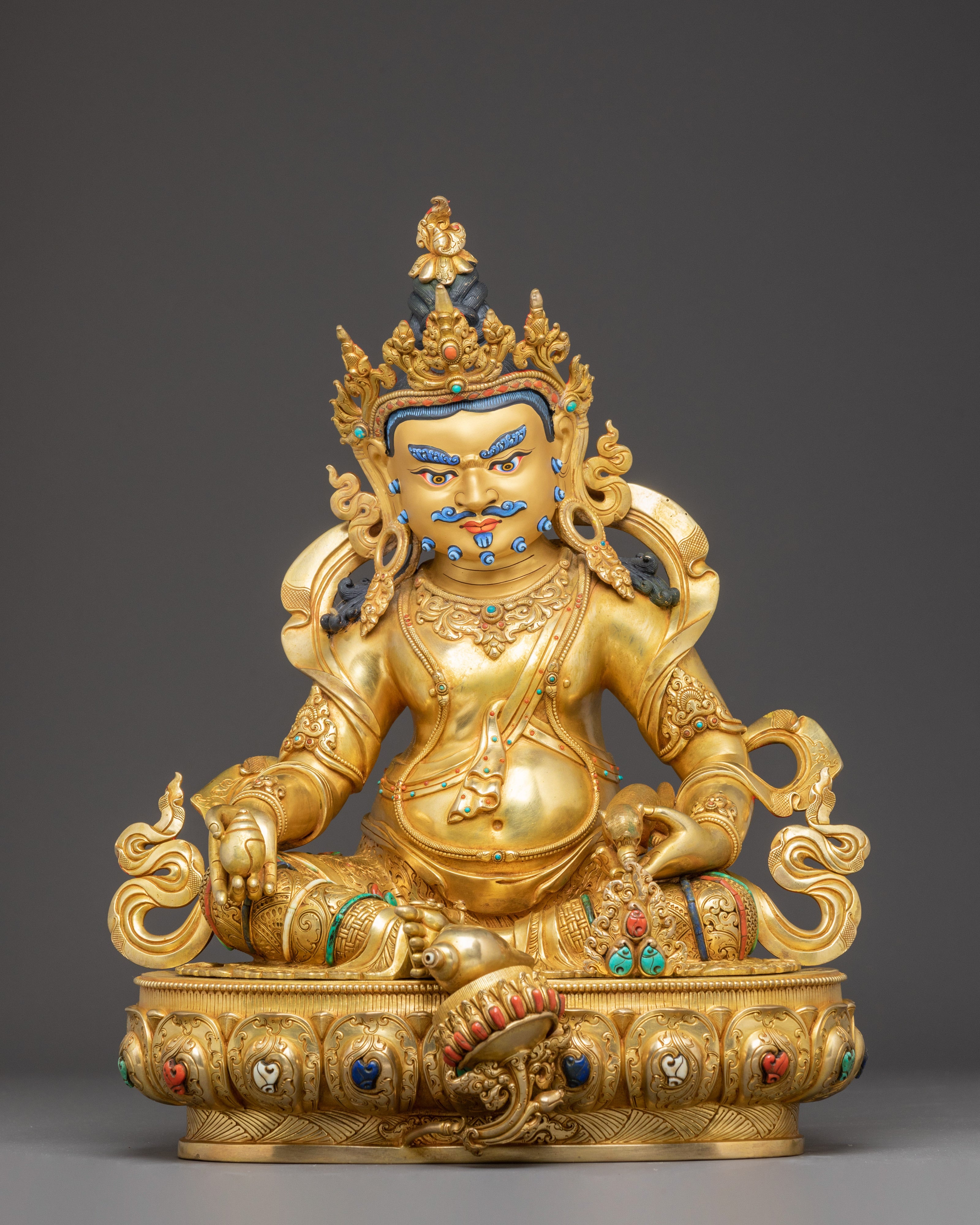 Handmade Statue of Abundance Icon Lord Dzambhala
