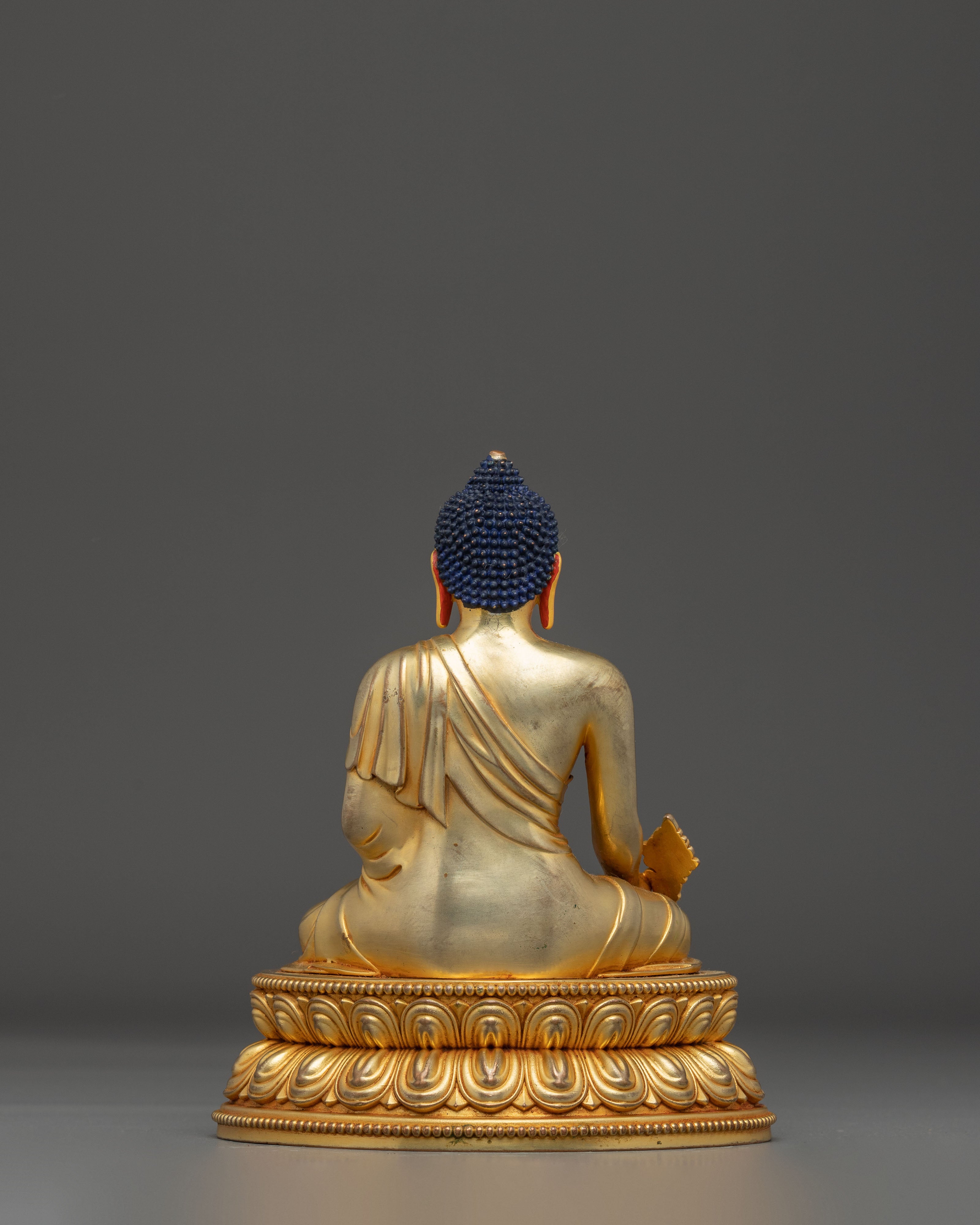 Medicine Buddha Statue for Spritual Healing | Gold Electro Plated Figurine