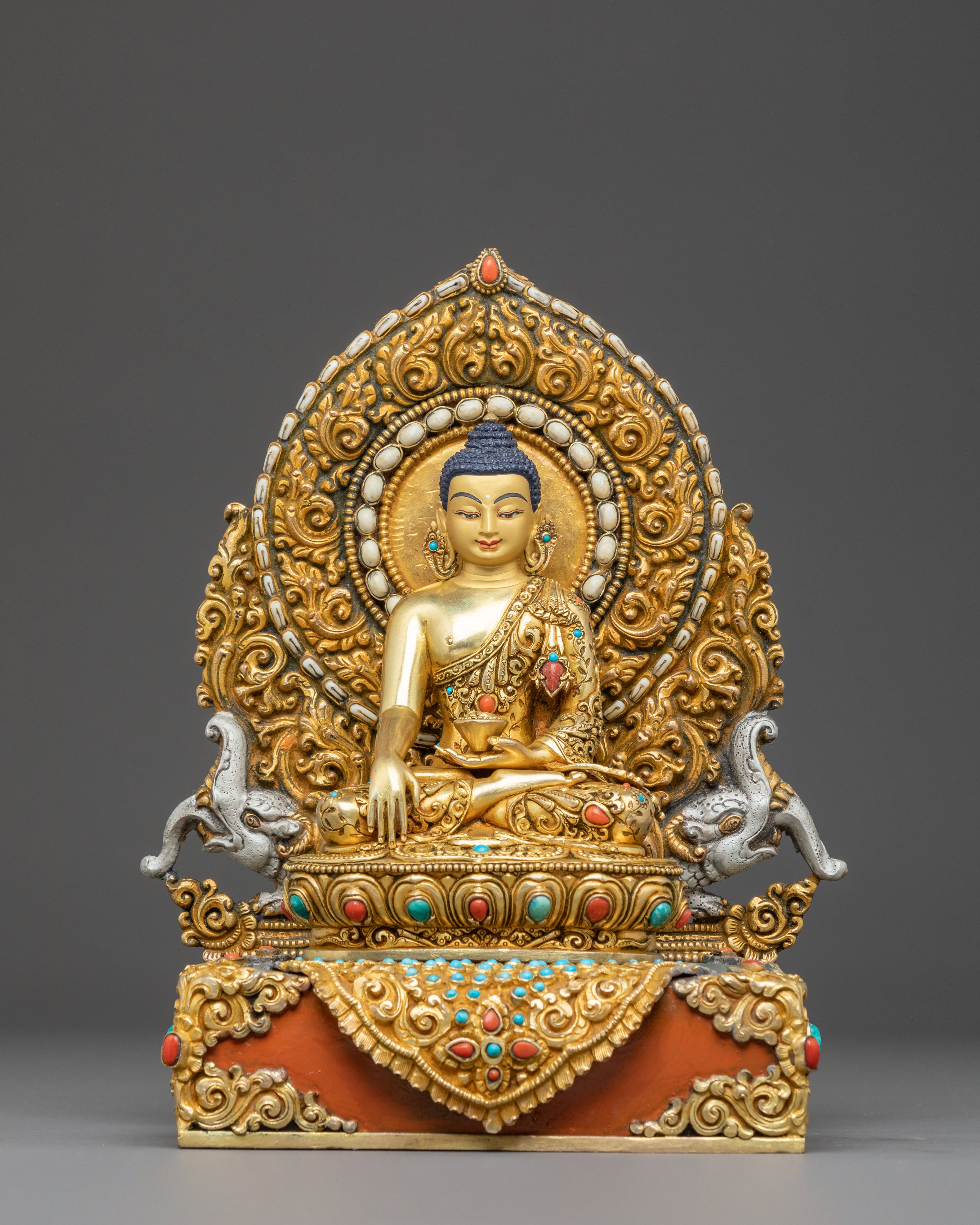Majestic Statue of Buddha Shakyamuni