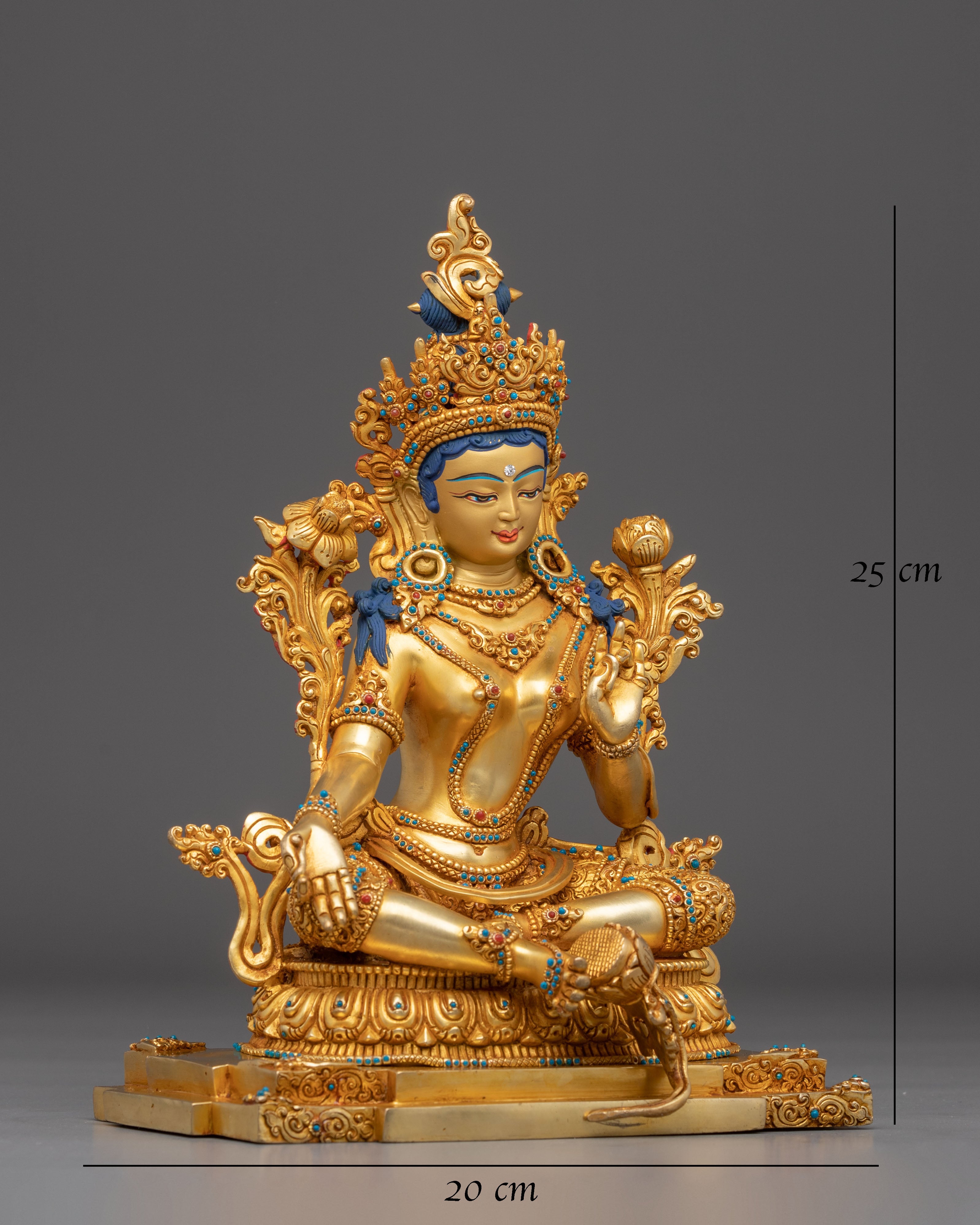Liberation Mother Green Tara Sculpture from Nepal