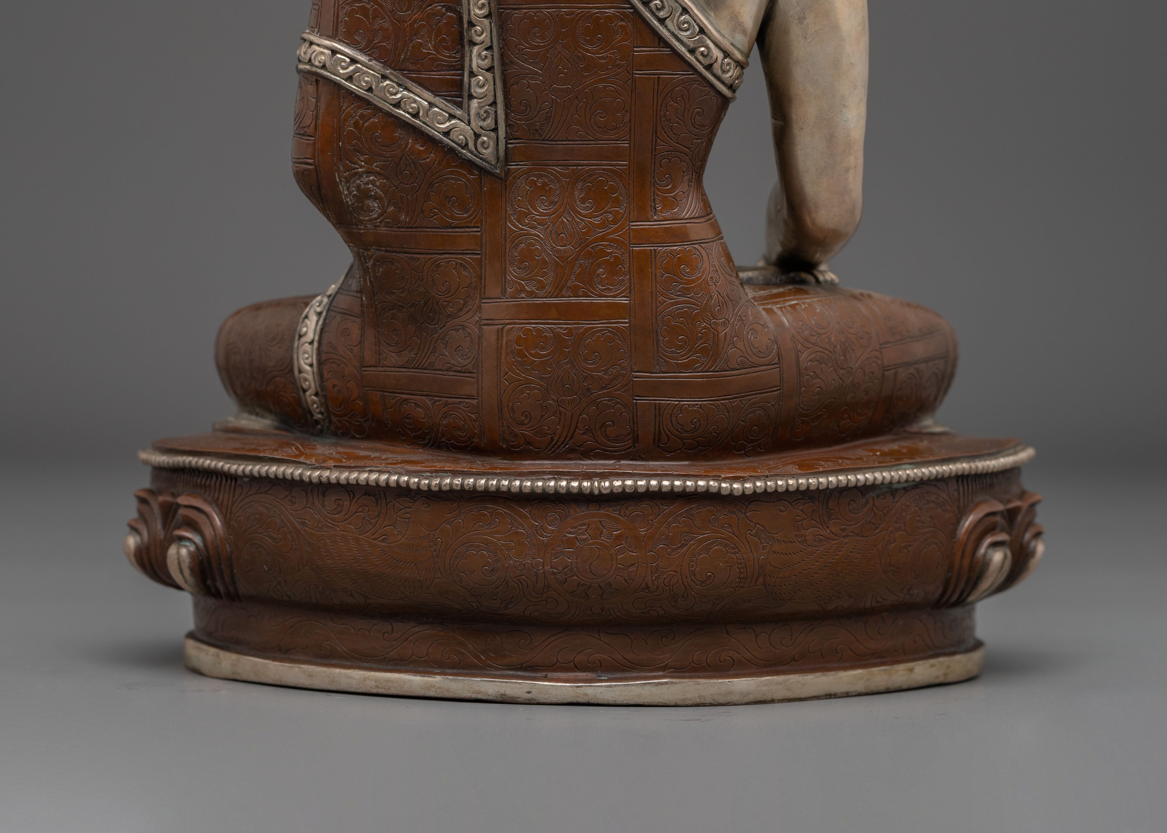 Silver-Electroplated Statue of Shakyamuni Buddha | Historical Buddha