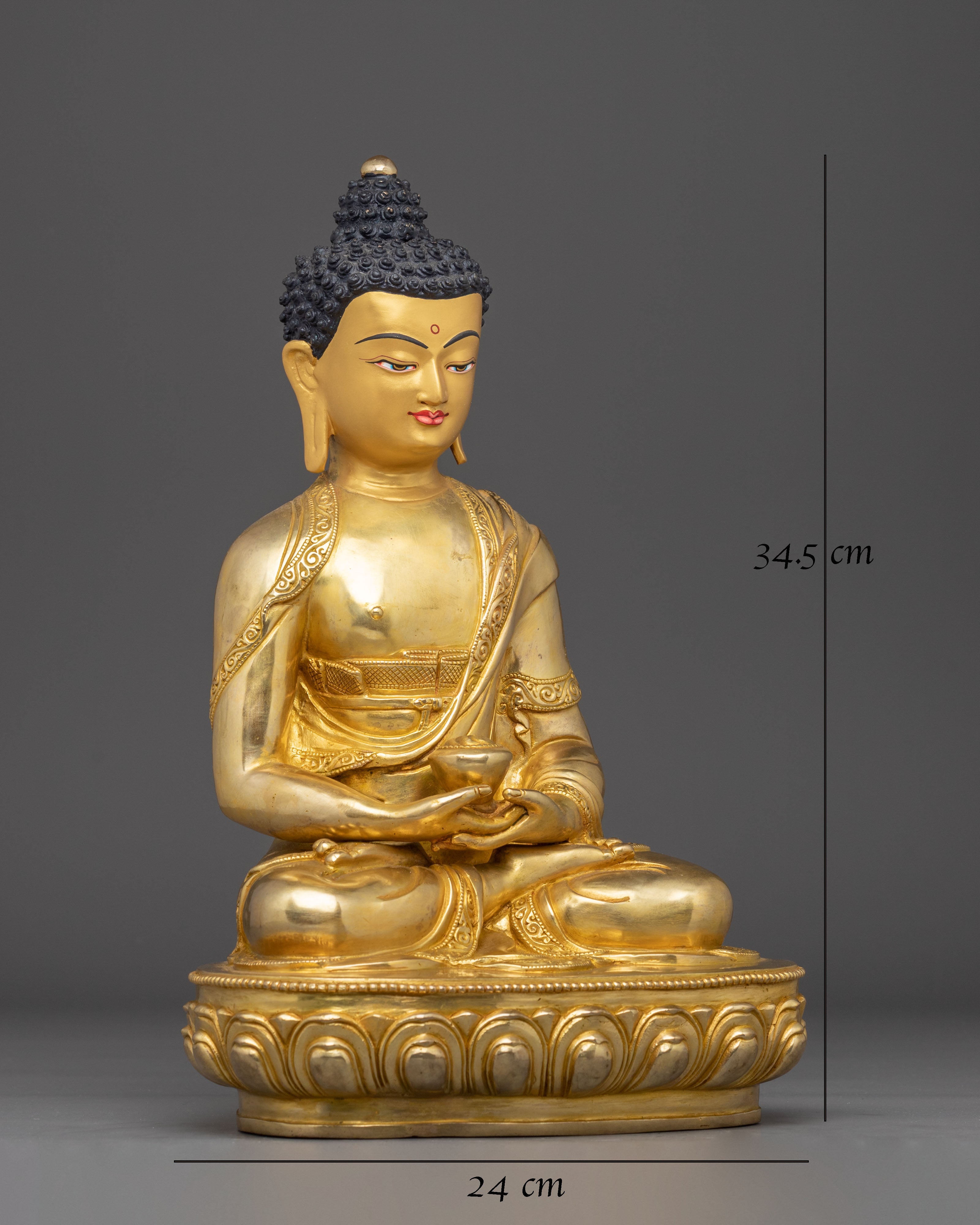Golden Pure Land Buddha Amitabha Icon | Home Decor