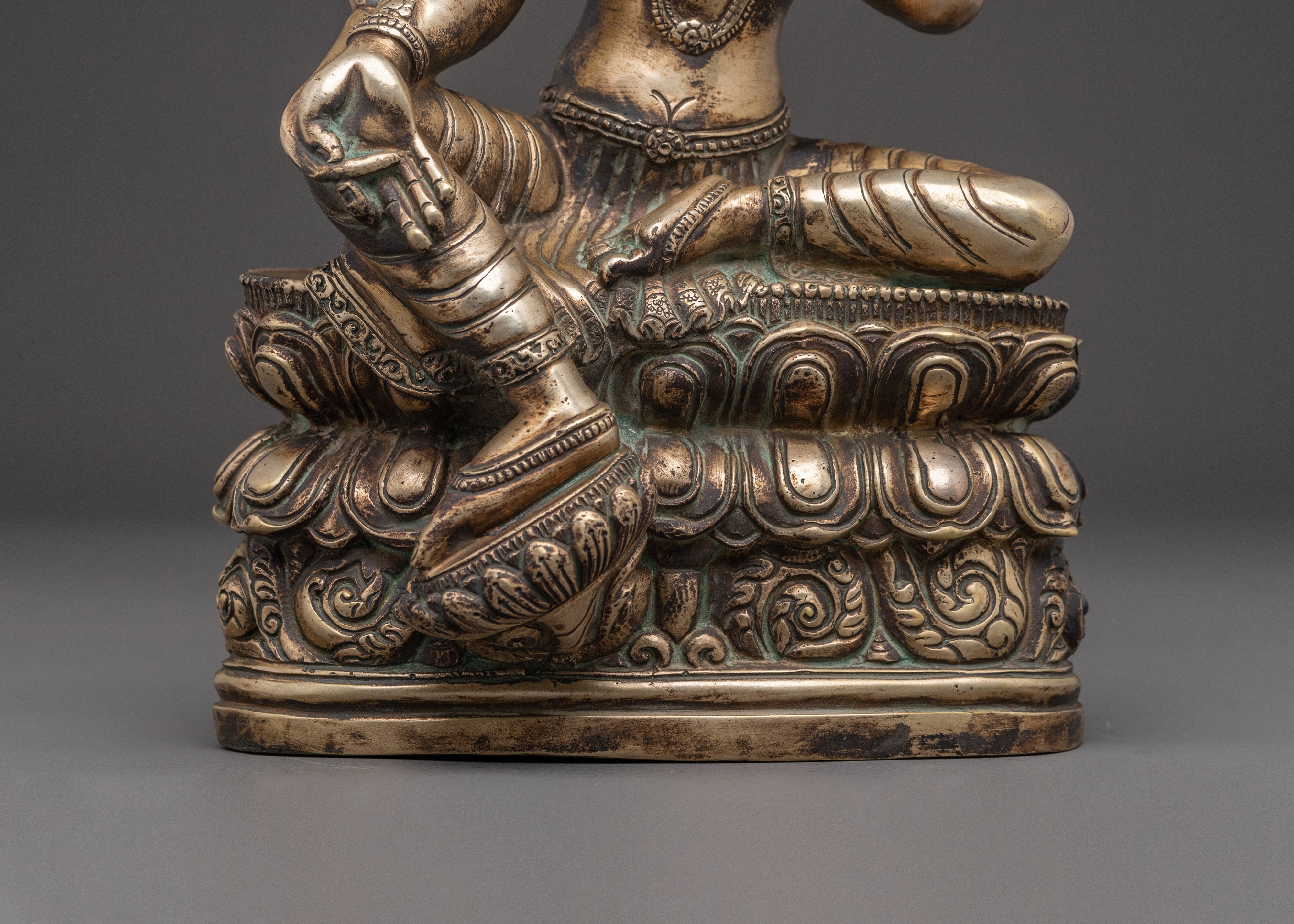 Handmade Liberation Mother Green Tara Statue | Female Bodhisattva