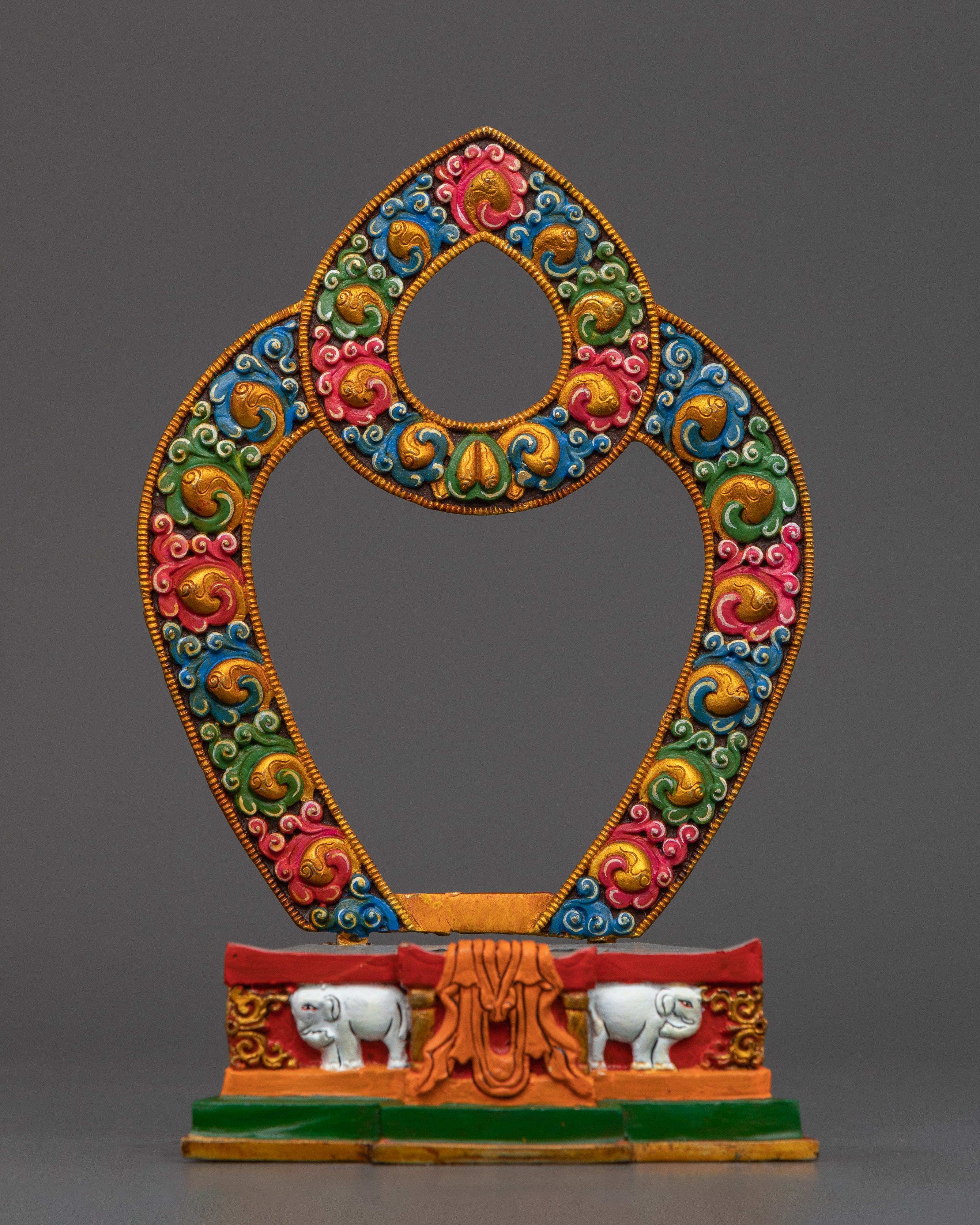 Shakyamuni Buddha in Throne Statue | Meditation Sculpture