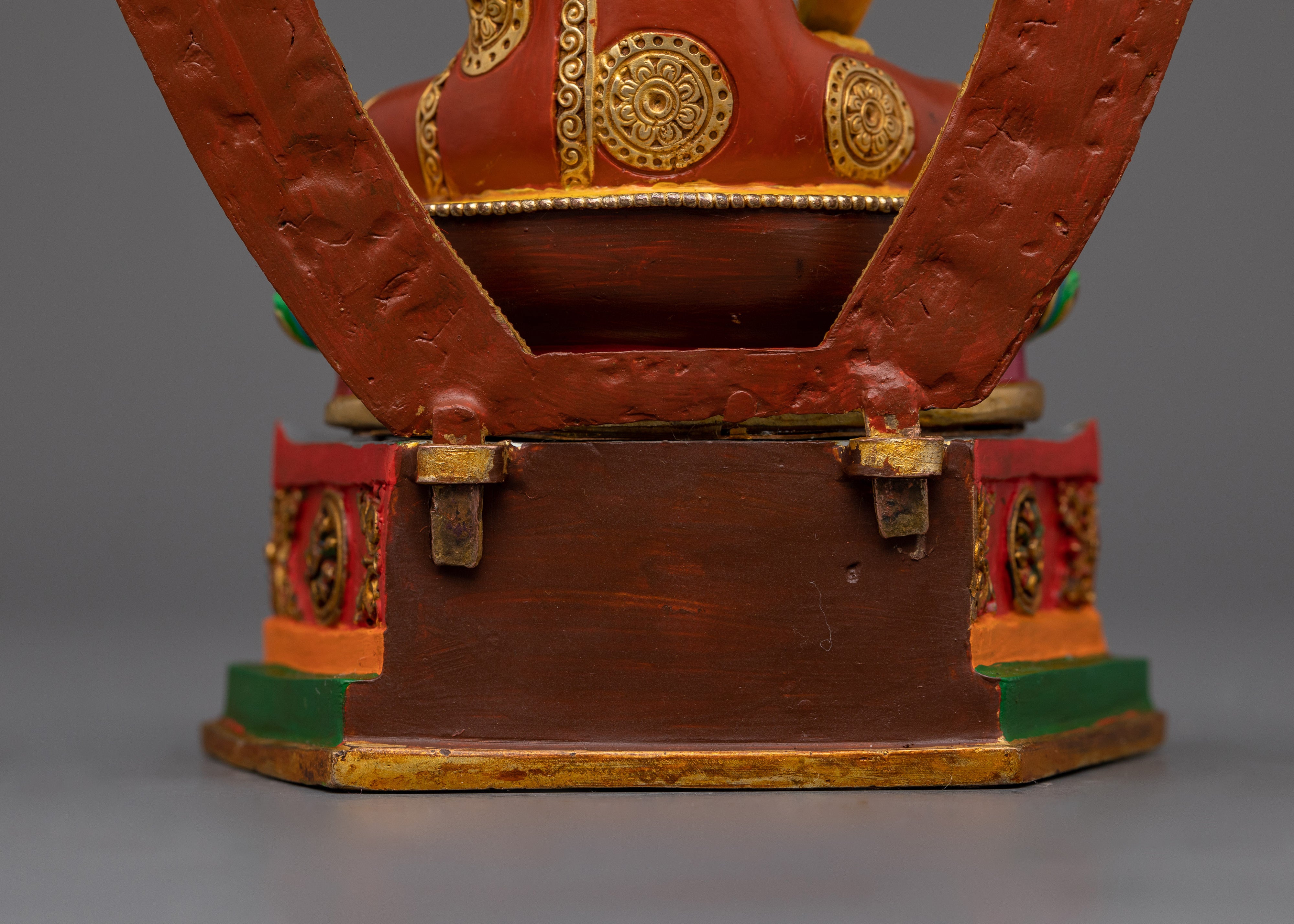 Shakyamuni Buddha in Throne Statue | Meditation Sculpture