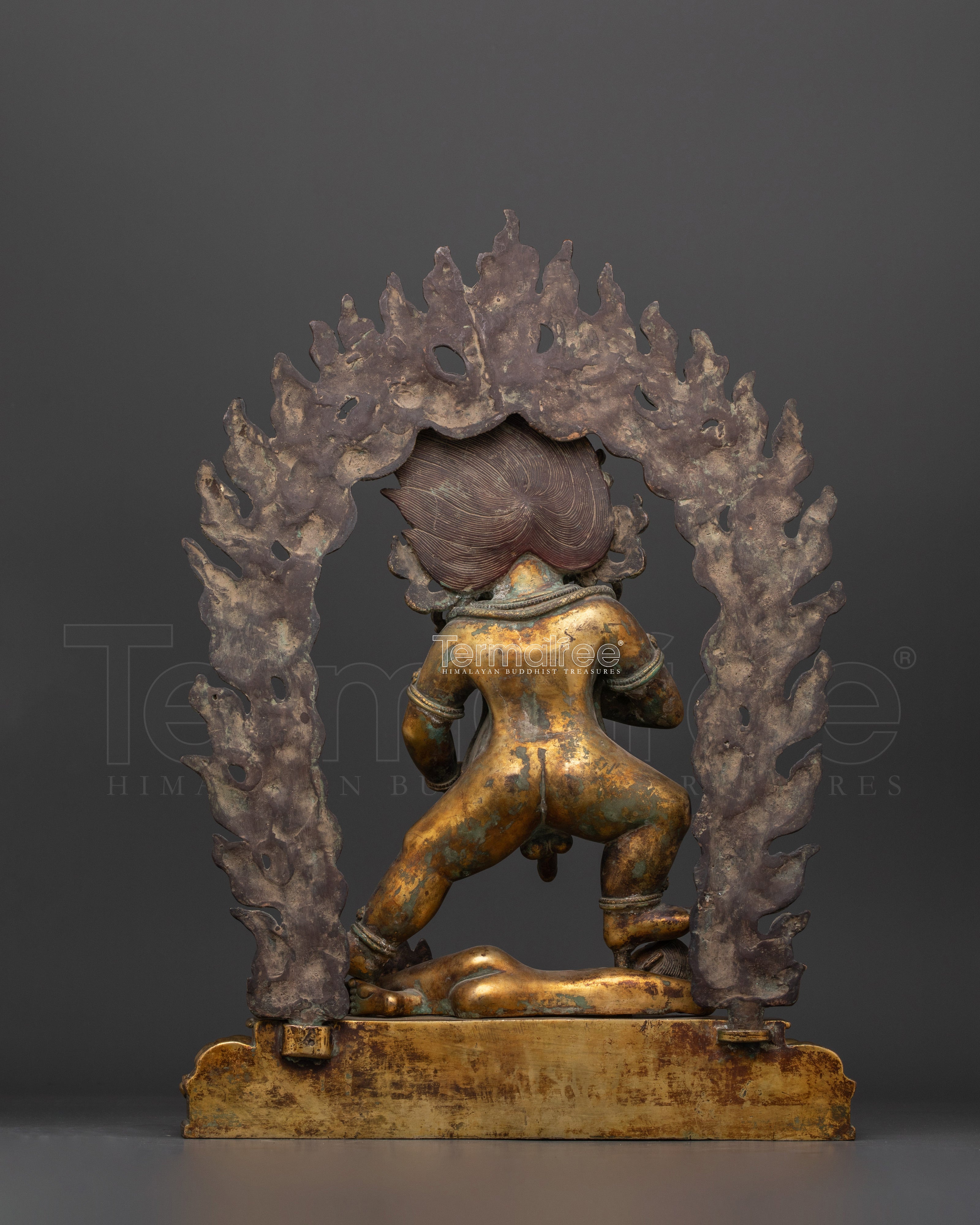 Standing Black Dzambhala Statue | Remove of hindrances
