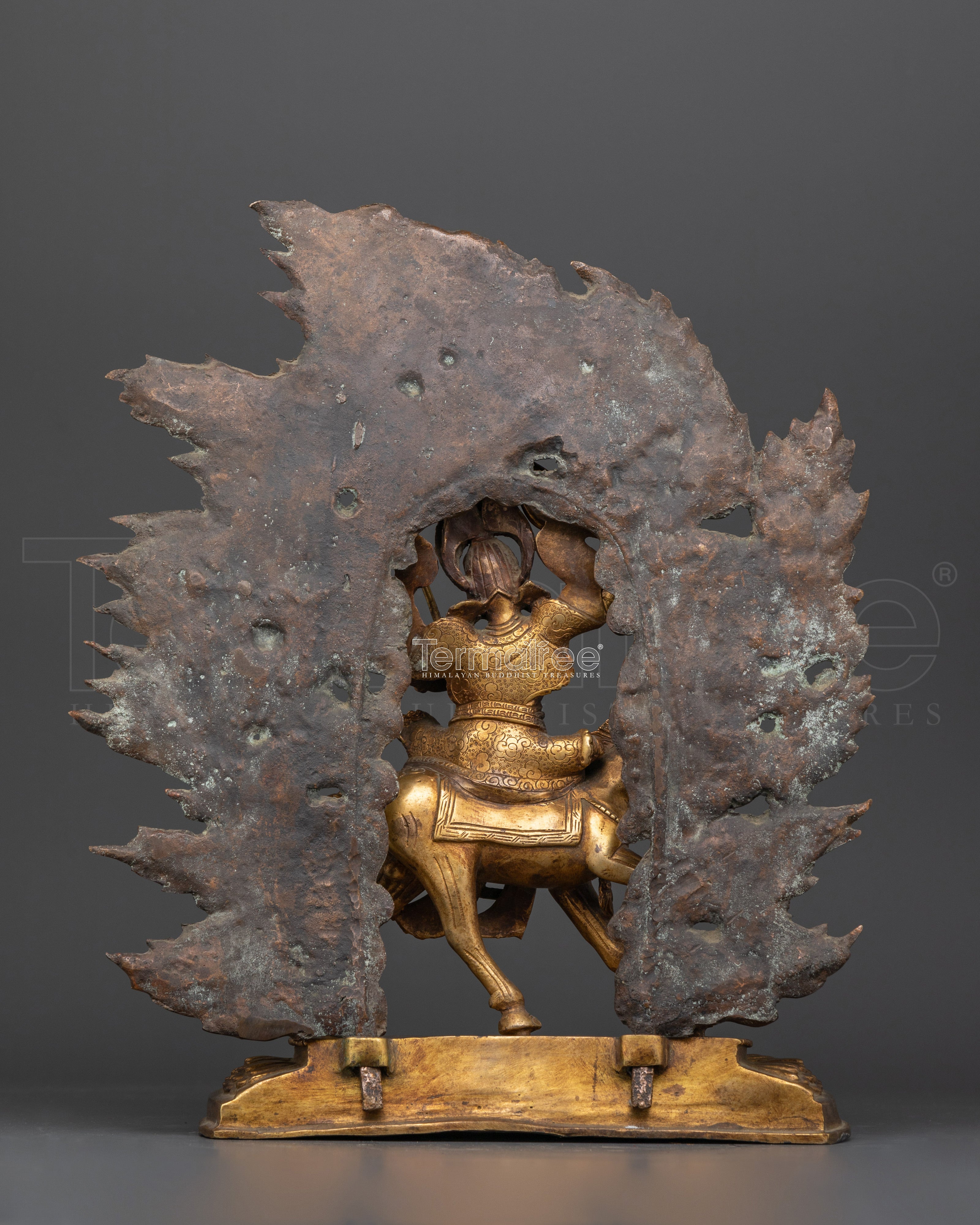 Fearless Lord King Gesar Statue | Handmade Buddhist Master