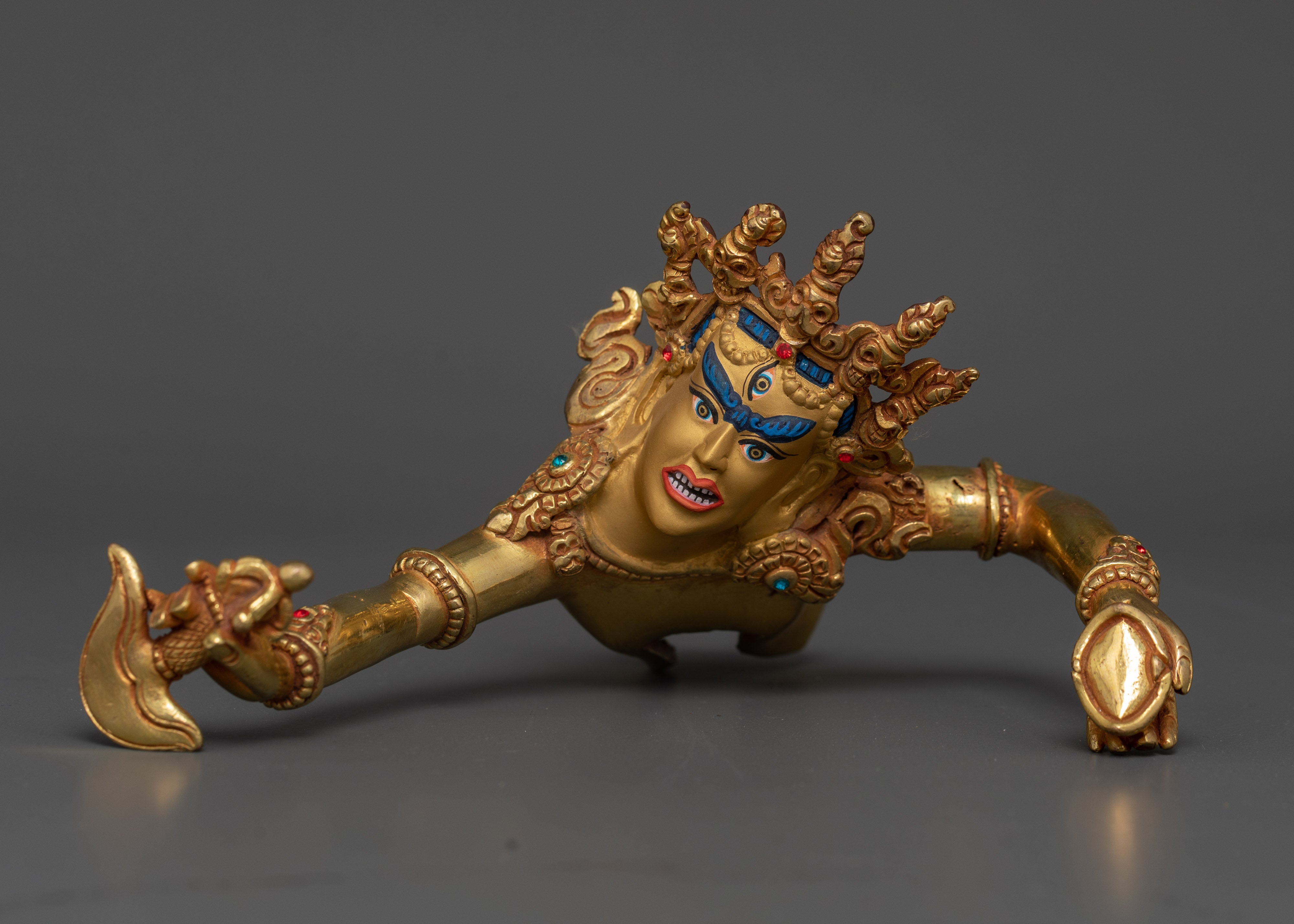 Hevajra Himalayan Art and Craft | Handcrafted 24K Gold Gilded Copper Sculpture