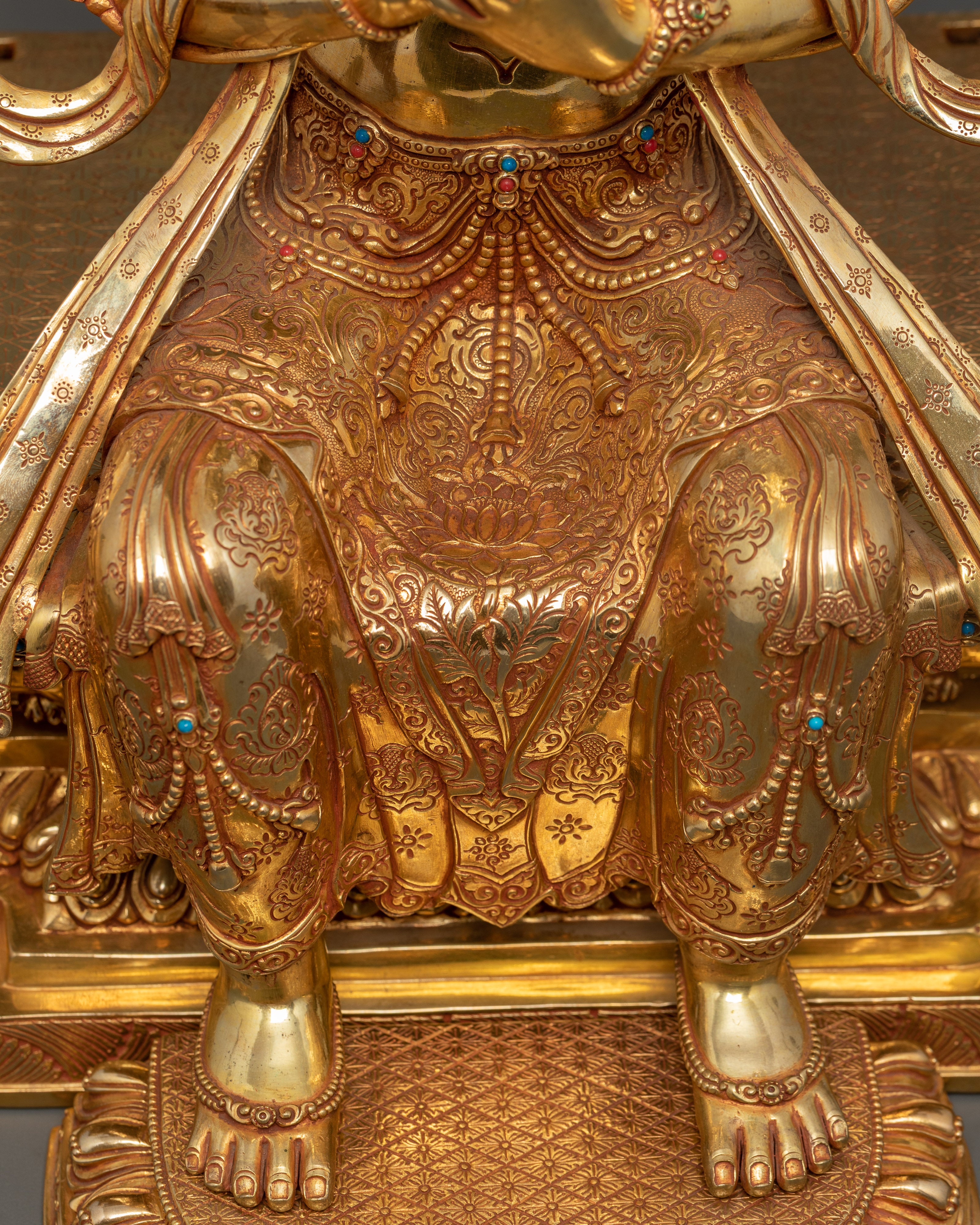 Buddha Maitreya Sculpture | Handcrafted Deity In Dharmachakra Mudra