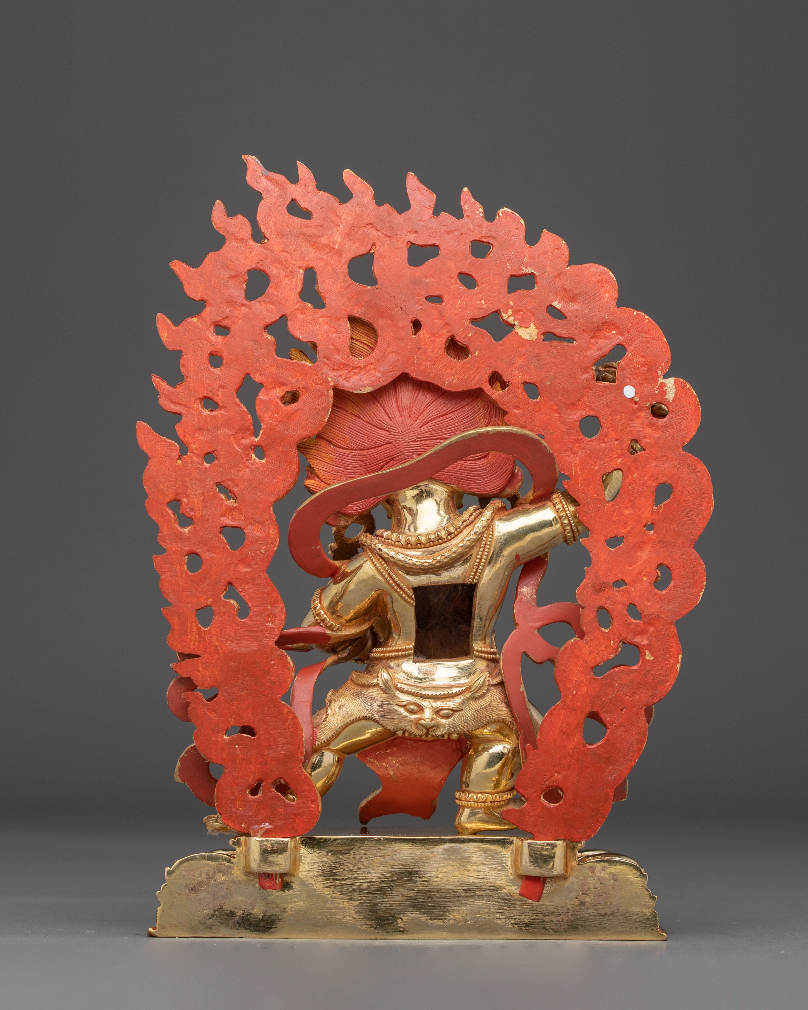 Handmade Tibetan Vajrapani Copper Art Protector Deity | Guardian of Dharma