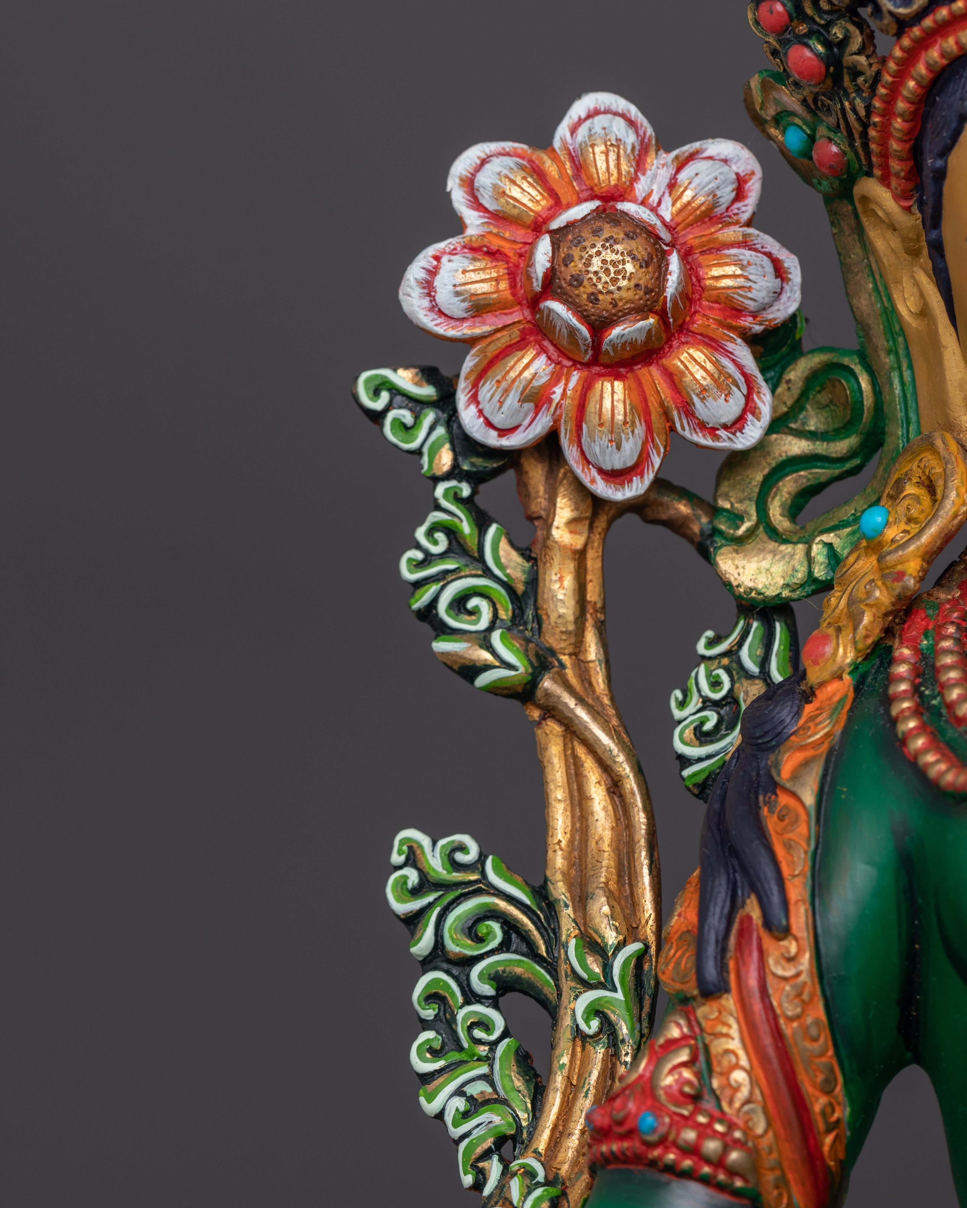 Meditation Green Tara Statue | Dharma Buddha Tara