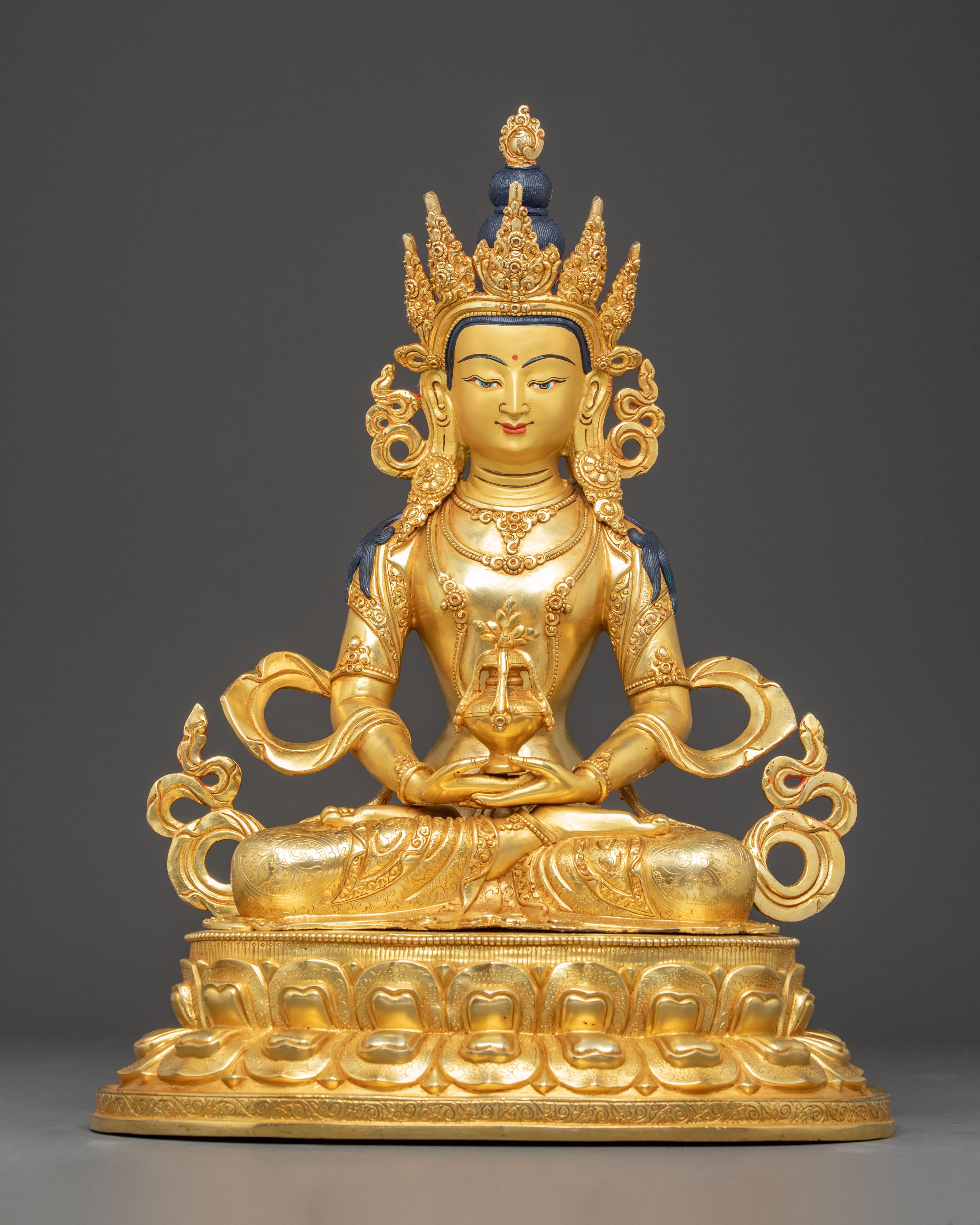 Golden Statue of Buddha Amitayus | Symbol of Longevity
