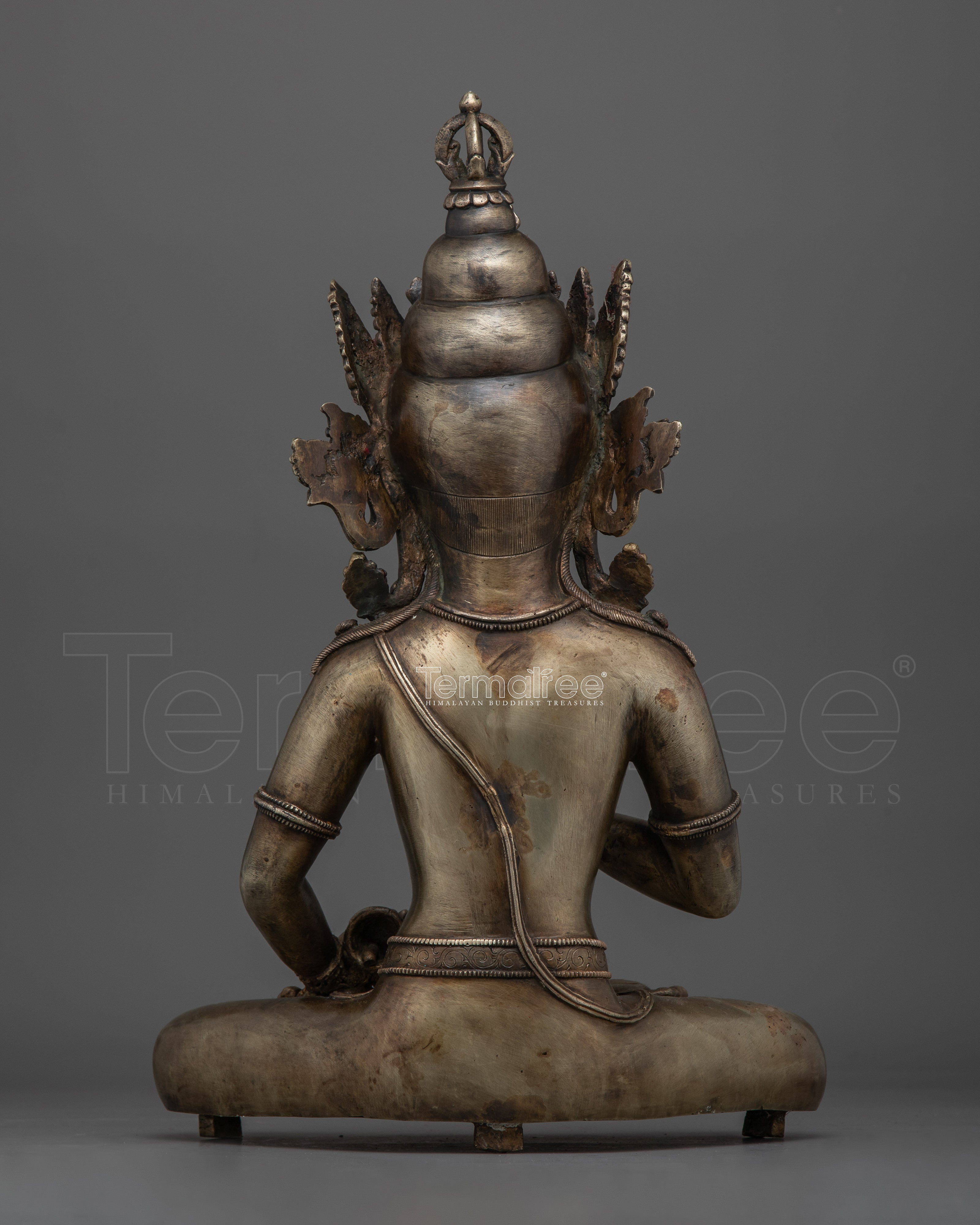 Antique Finished Vajrasattva Statue | Bronze Body Compassionate Symbol