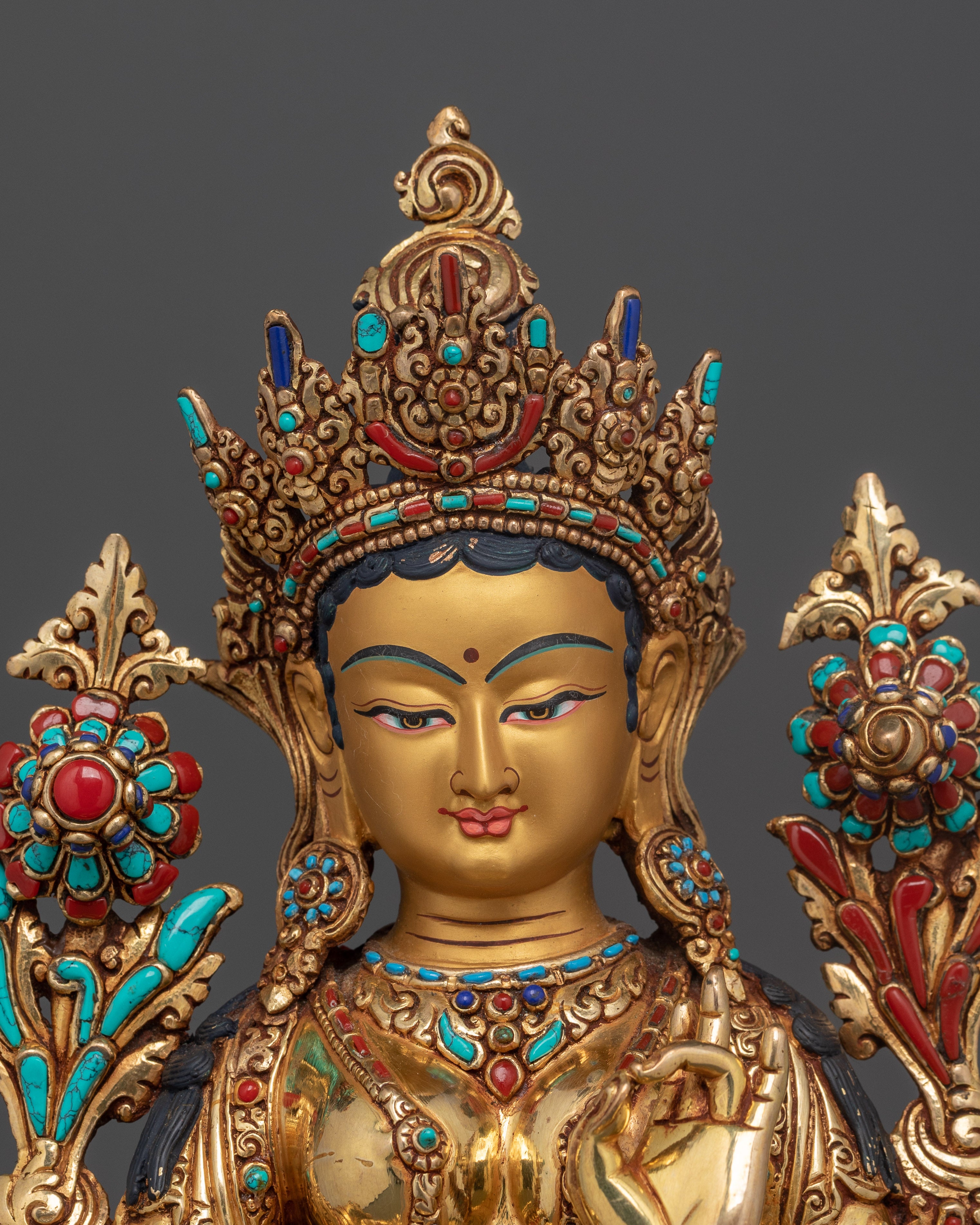 Green Tara Prayer Statue | Bring Peace and Compassion into Your Sacred Spaces