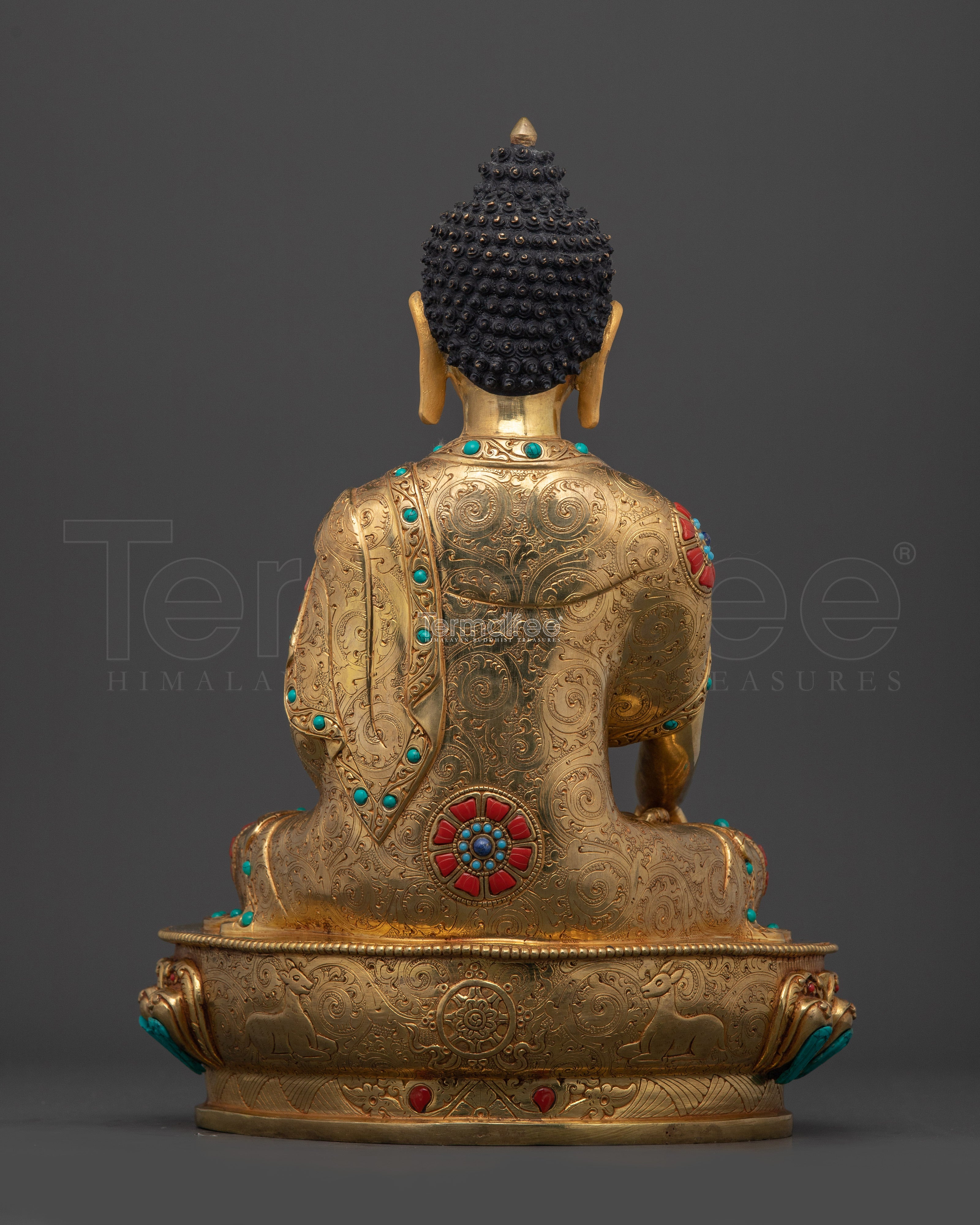 Buddha Shakyamuni Mudra Statue | Handmade Lord Buddha Figurine for Mindfulness and Reflection