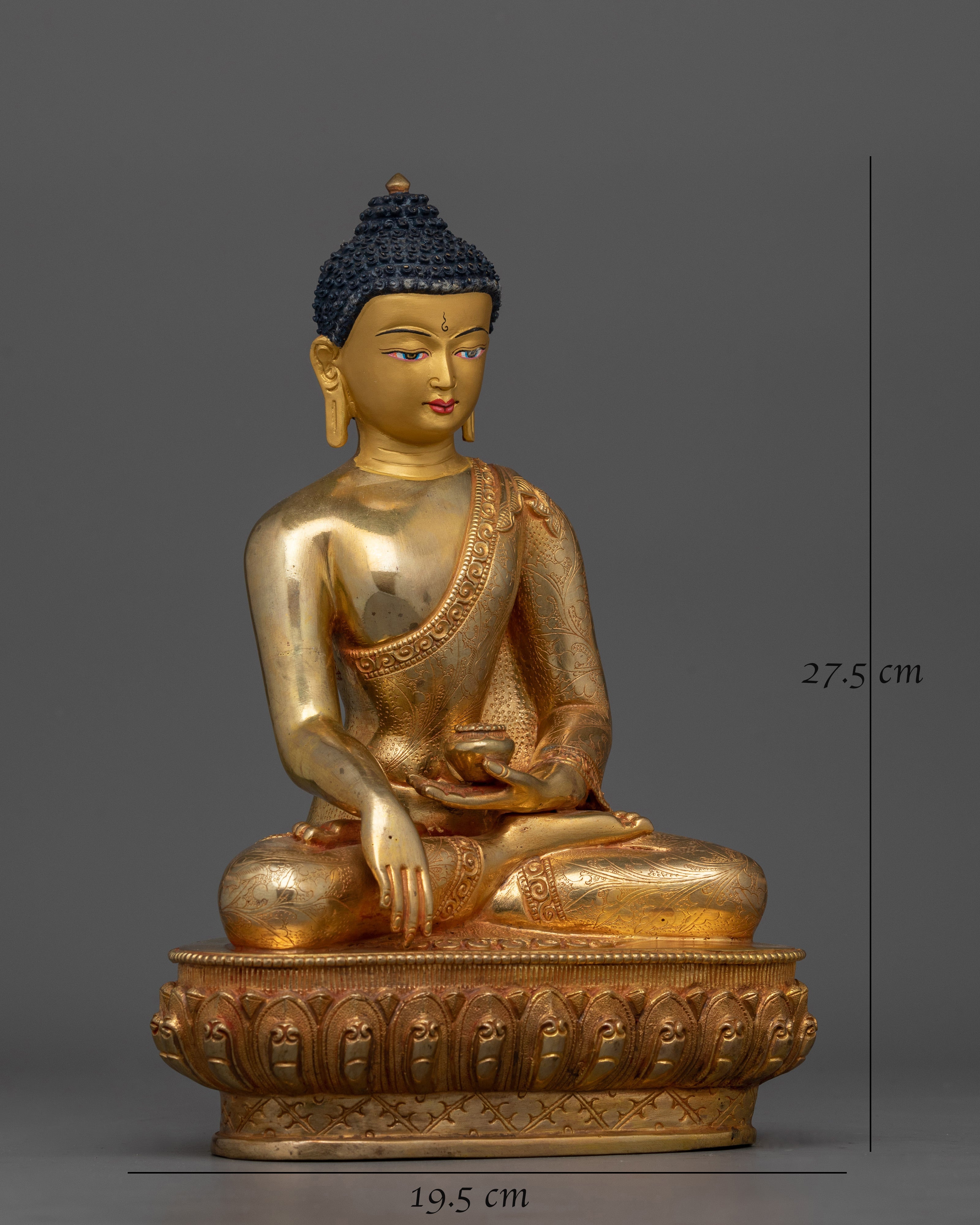 The Three Buddha Set Statues | Medicine, Shakyamuni, and Amitabha for Spiritual Practice
