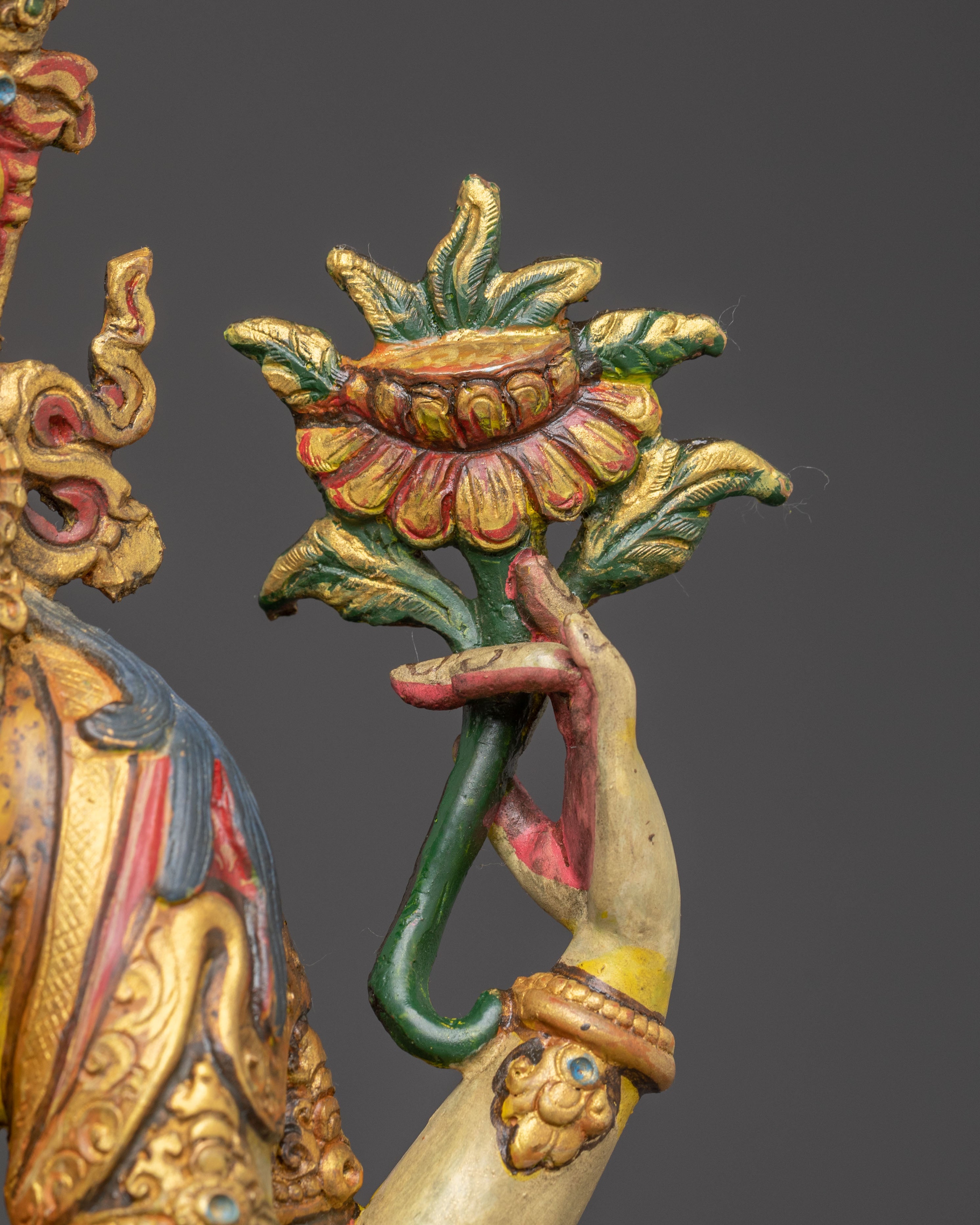 Handmade Himalayan Chenrezig Art Bodhisattva of Wisdom