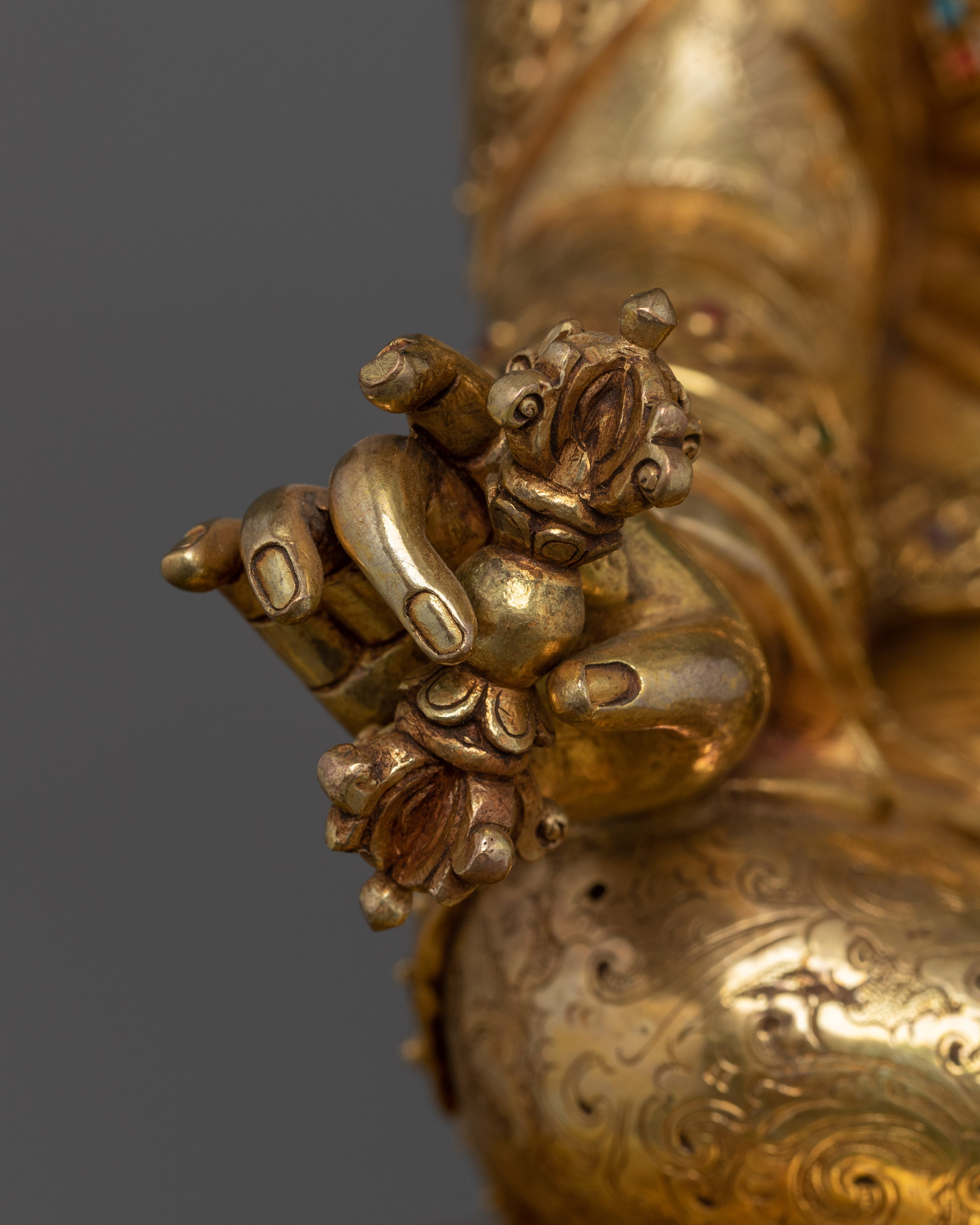 Premium Buddhist Guru Rinpoche Statue | Precious Guru Vajra Master Padmasambhava