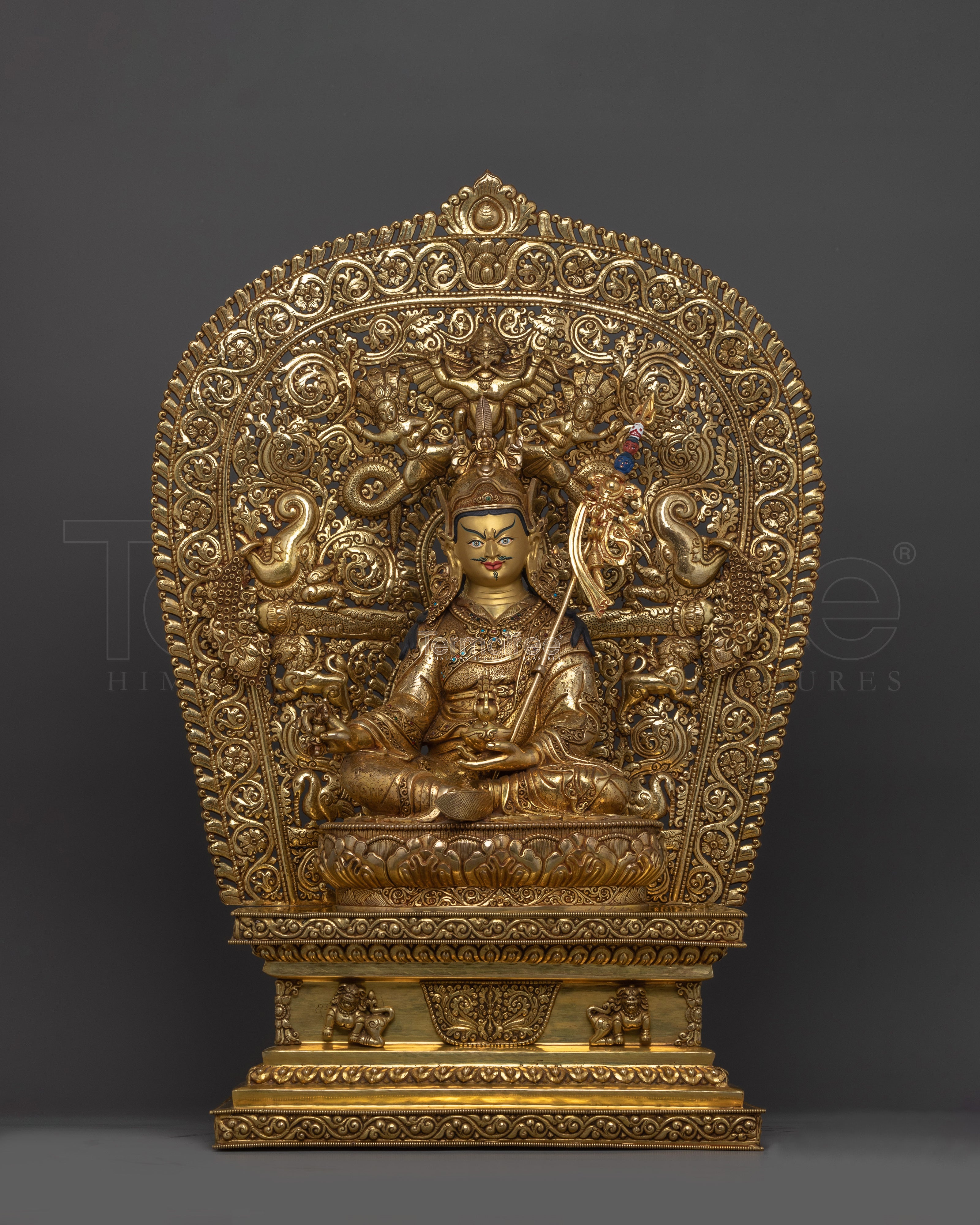 Premium Buddhist Guru Rinpoche Statue | Precious Guru Vajra Master Padmasambhava