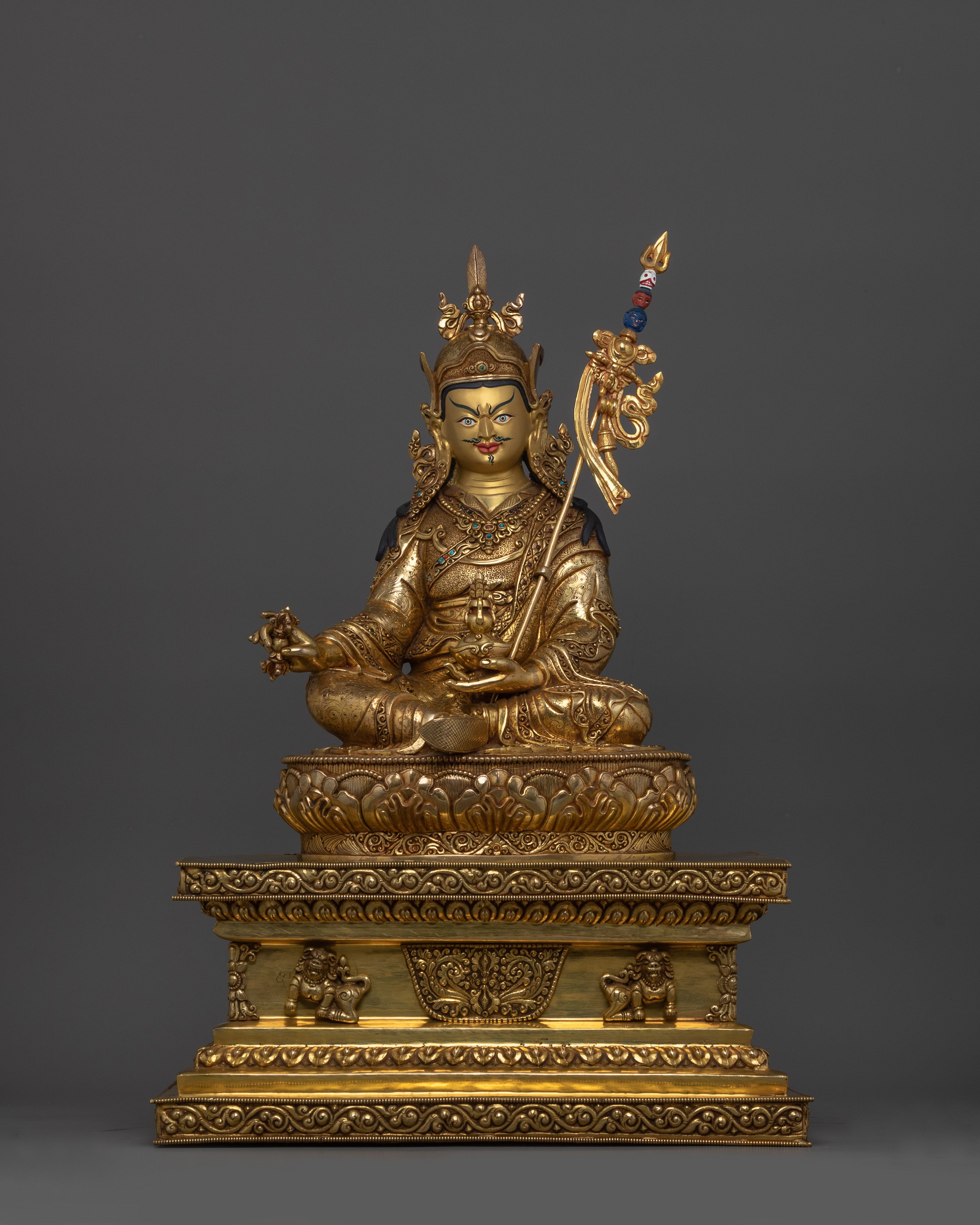 Premium Buddhist Guru Rinpoche Statue | Precious Guru Vajra Master Padmasambhava